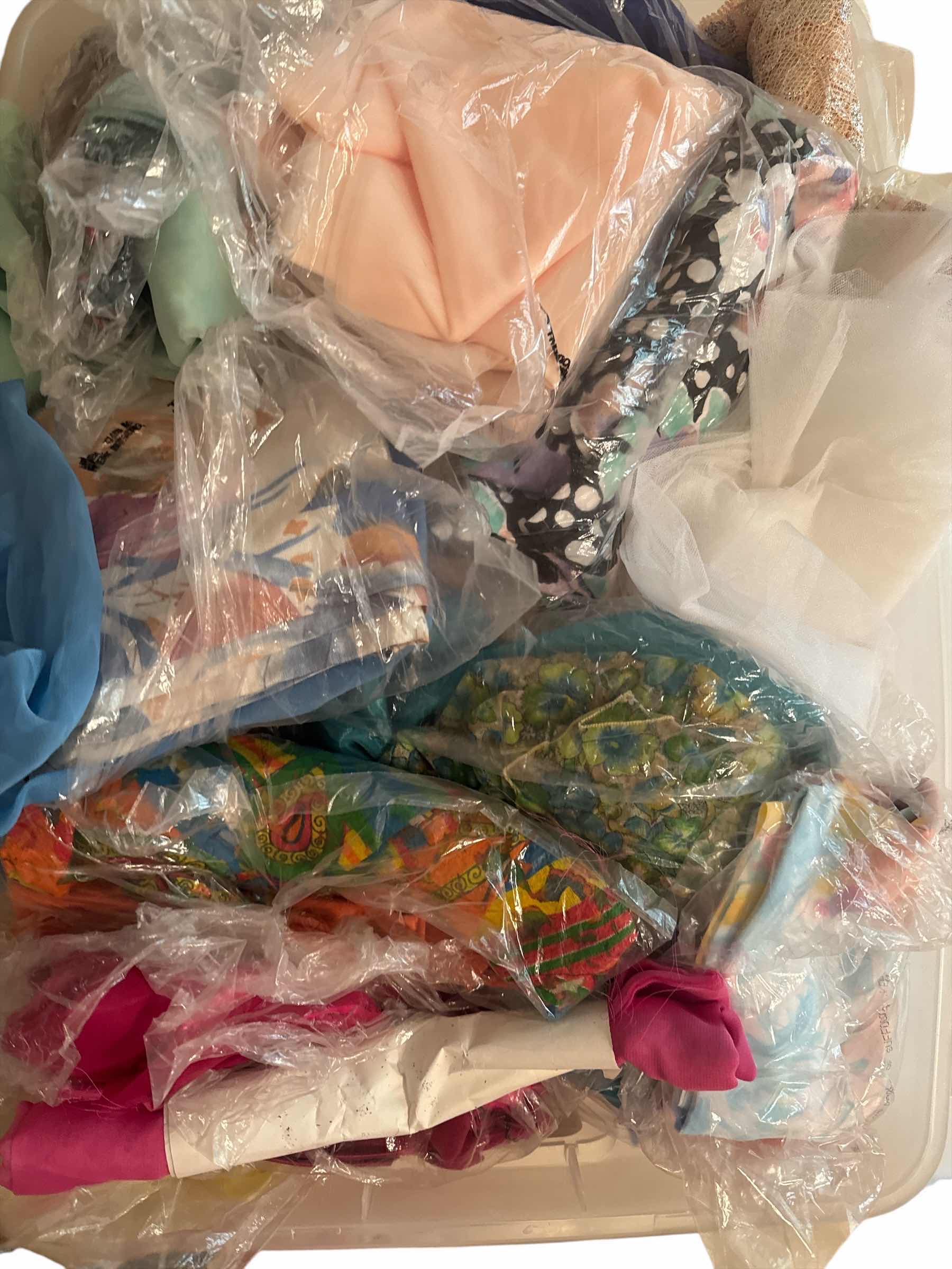 Photo 1 of 58 QT TOTE OF FABRIC