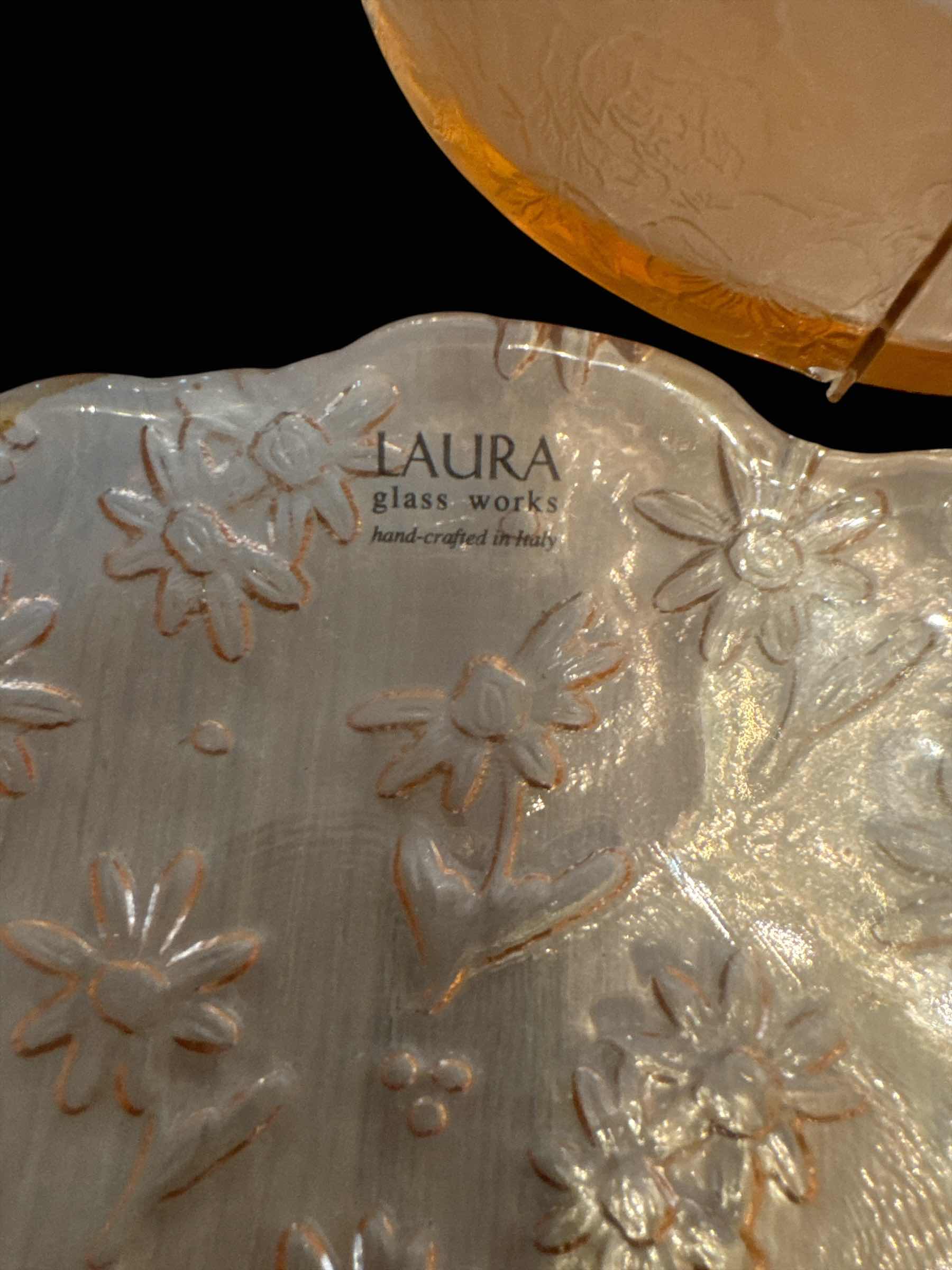 Photo 3 of 3 PIECES OF PINK DEPRESSION GLASS, SOME MADE IN ITALY