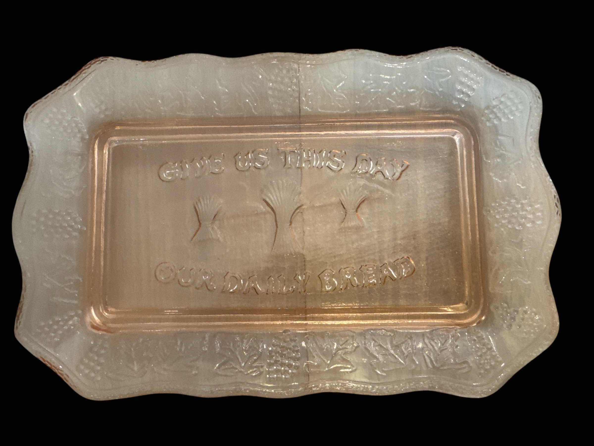 Photo 1 of 3 PINK DEPRESSION GLASS PLATTERS