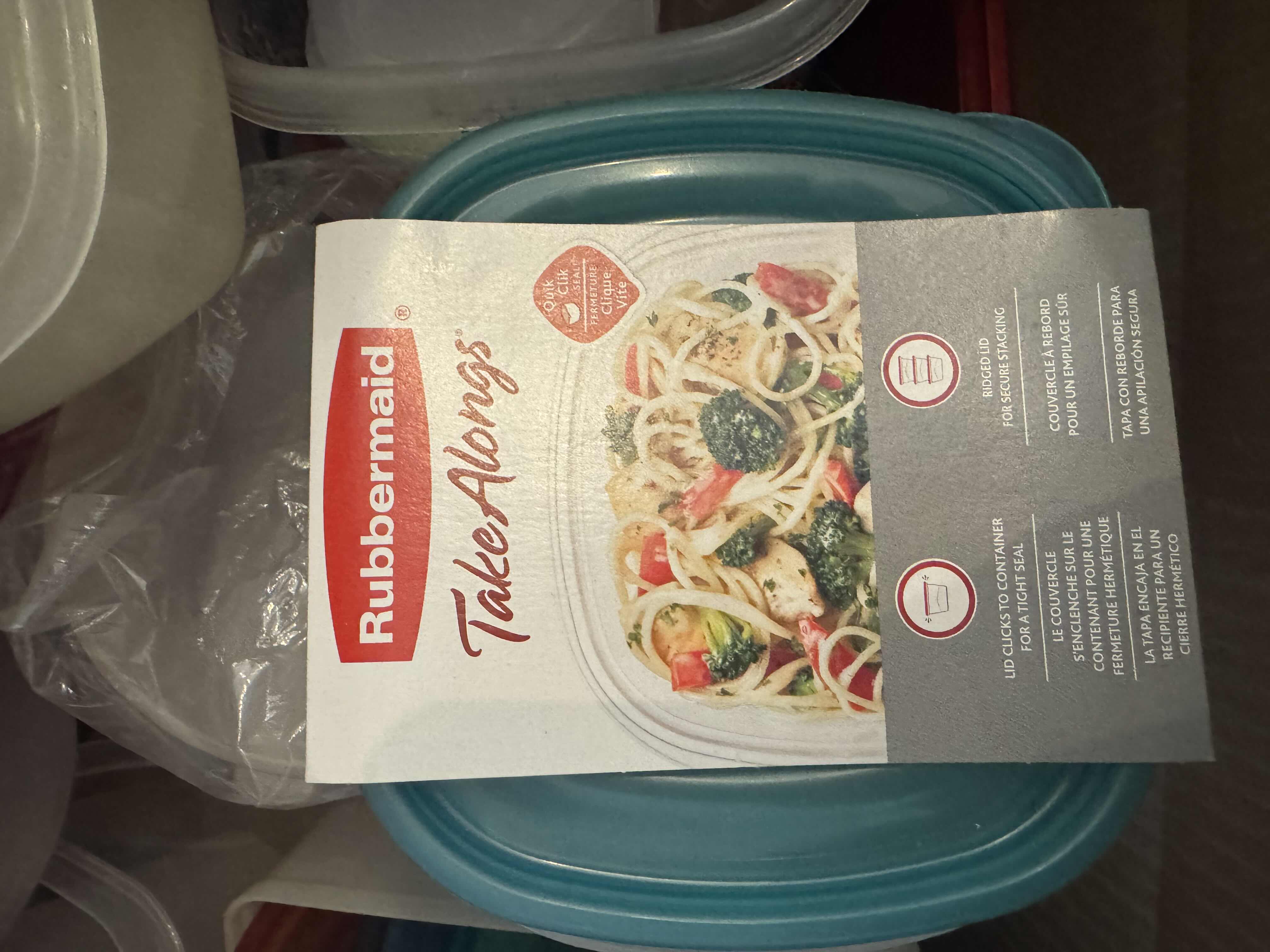 Photo 1 of BOX OF SMALL PLASTIC CONTAINERS, ASSORTED