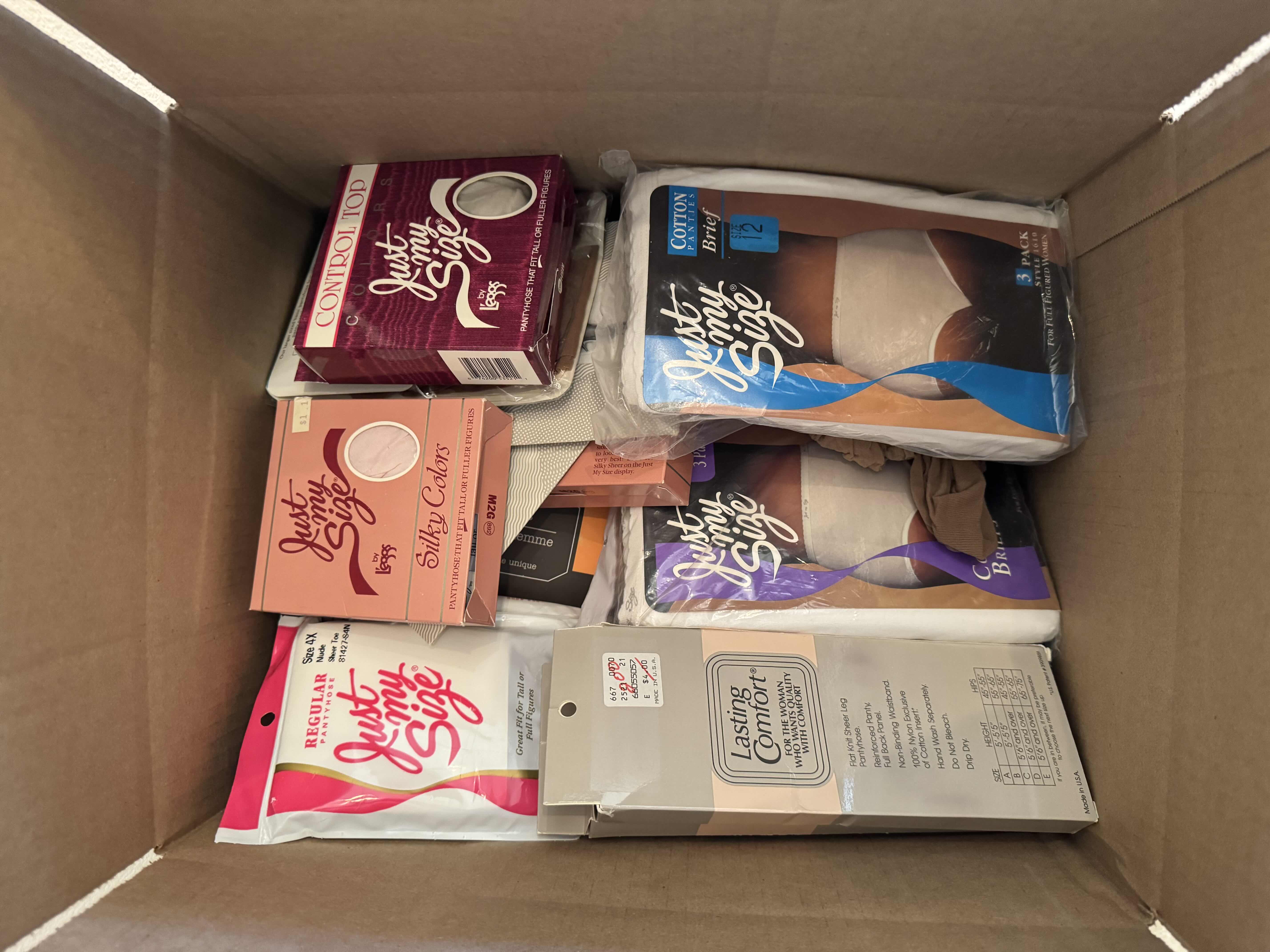 Photo 1 of BOX OF NEW ASSORTED LADIES HOSERY