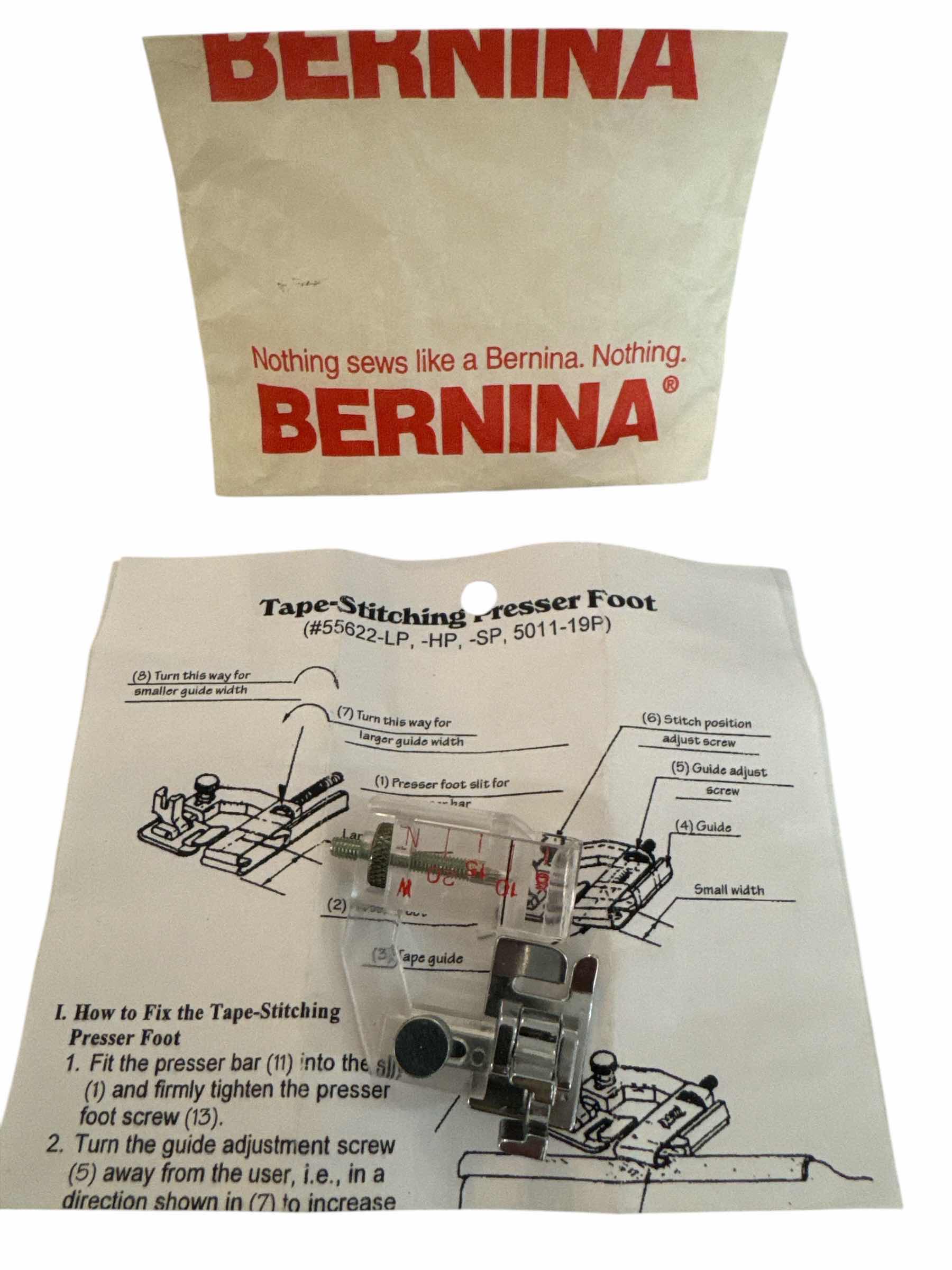 Photo 1 of BERNINA TAPE STITCHING PRESSER FOOT