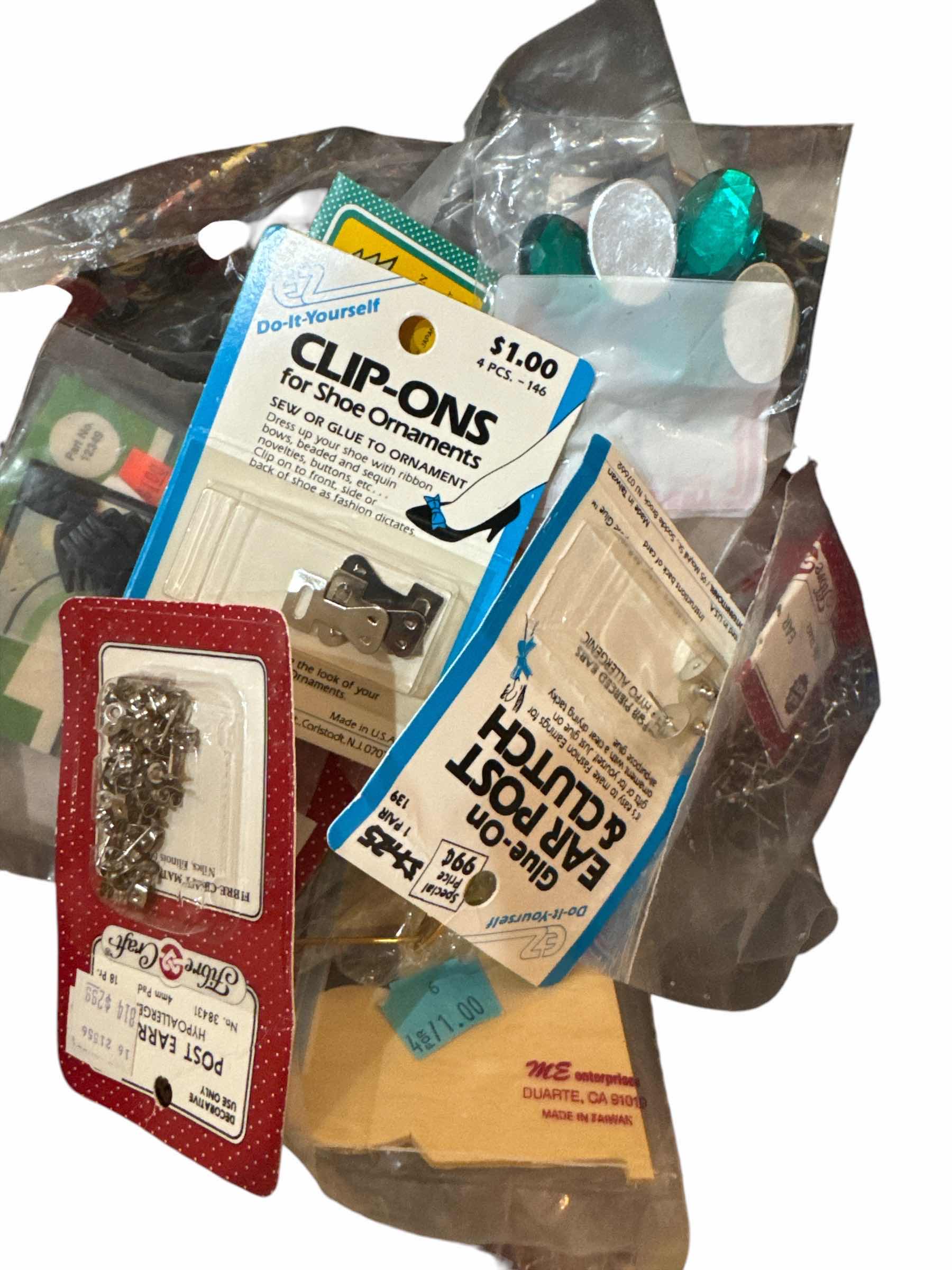 Photo 1 of 3 CONTAINERS OF MISCELLANEOUS CRAFTING MATERIAL