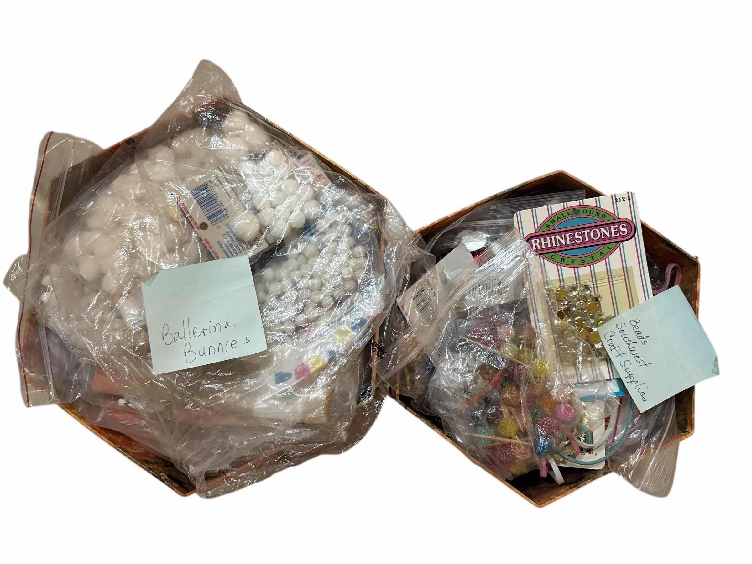 Photo 1 of 2 CONTAINERS OF SOUTHWEST BEADS AND STUFFED ANIMAL KITS