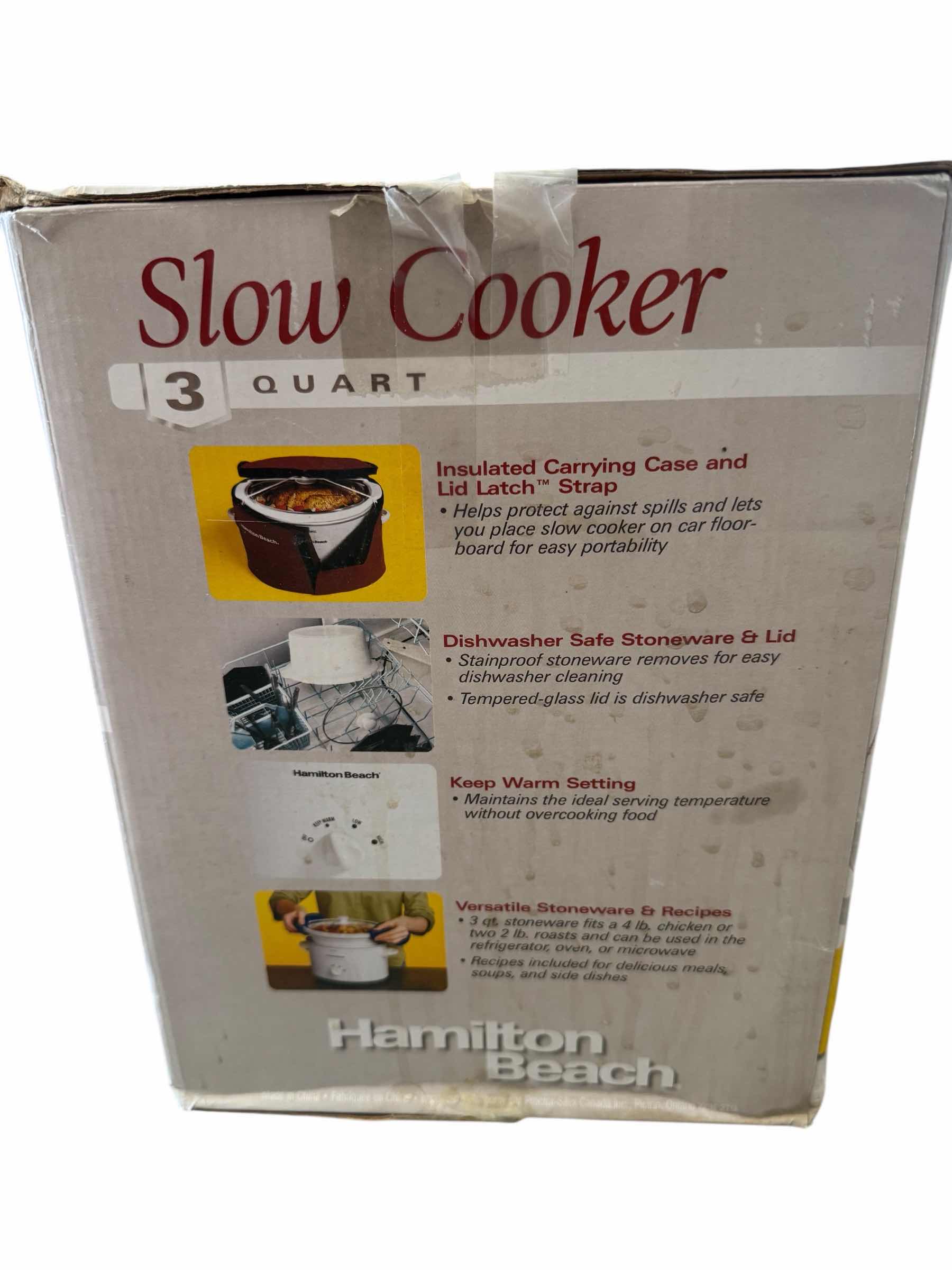 Photo 1 of HAMILTON BEACH 3QT SLOW COOKER