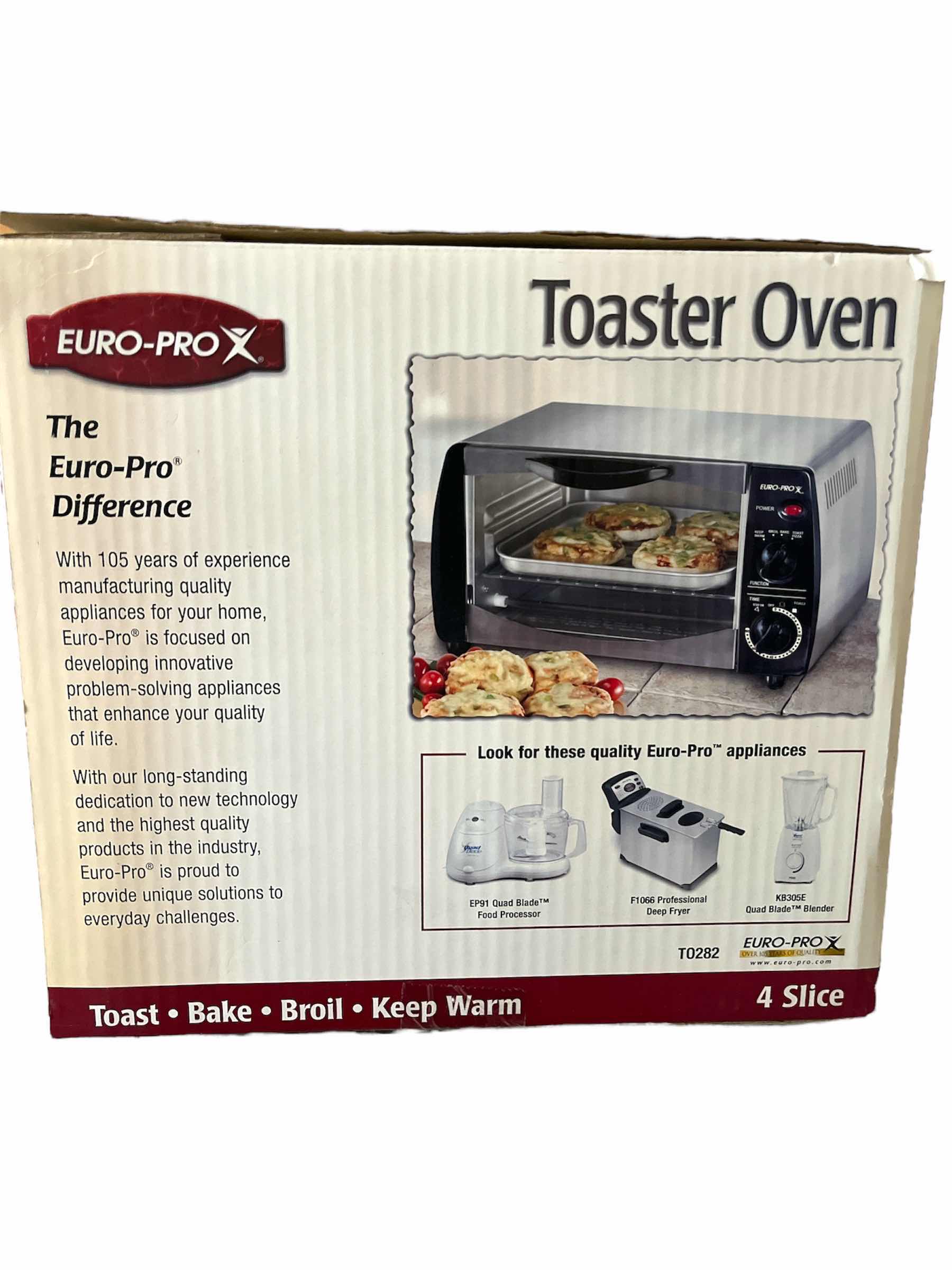 Photo 2 of EURO-PRO TOASTER OVEN MODEL T0282