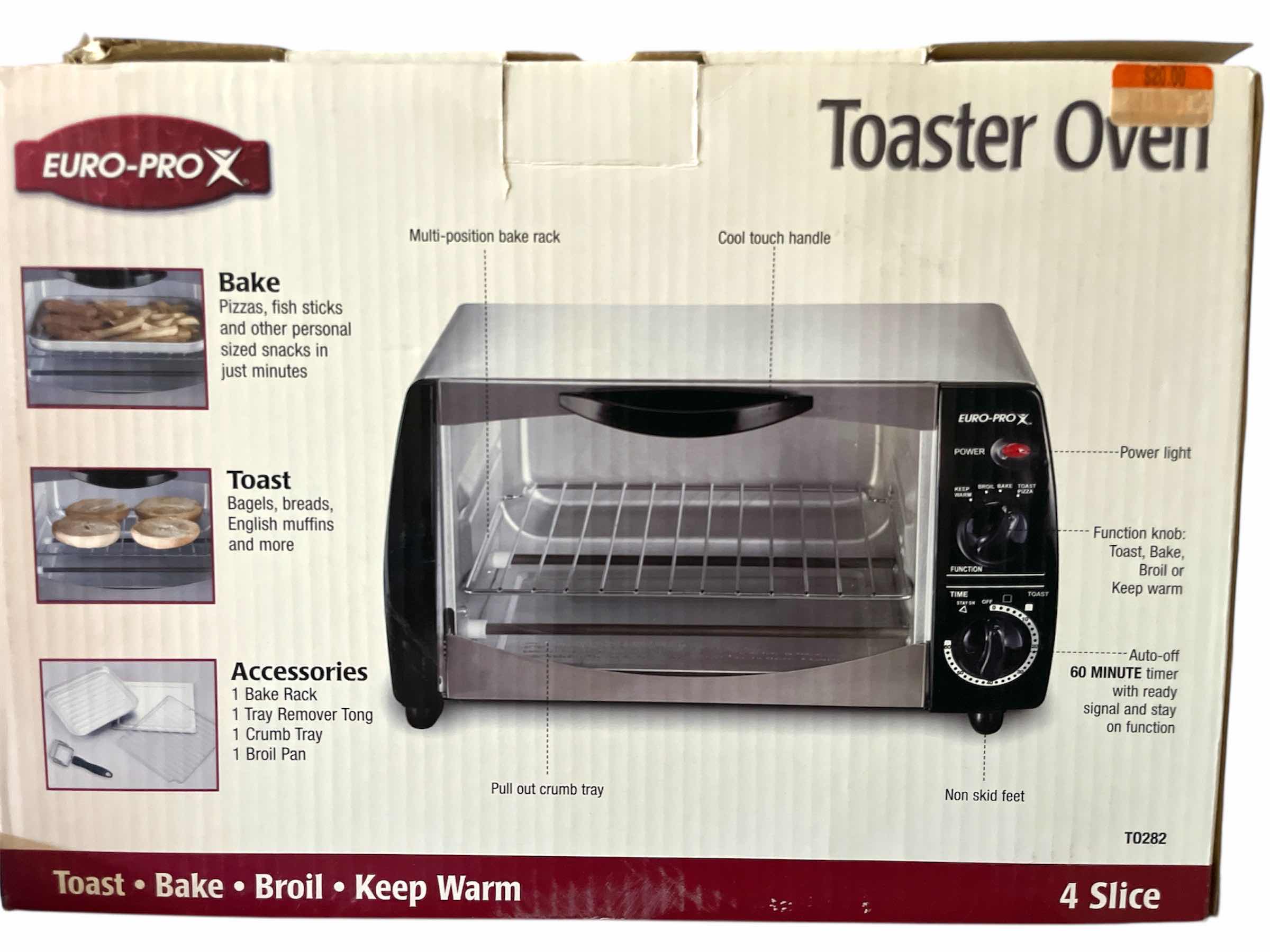 Photo 1 of EURO-PRO TOASTER OVEN MODEL T0282