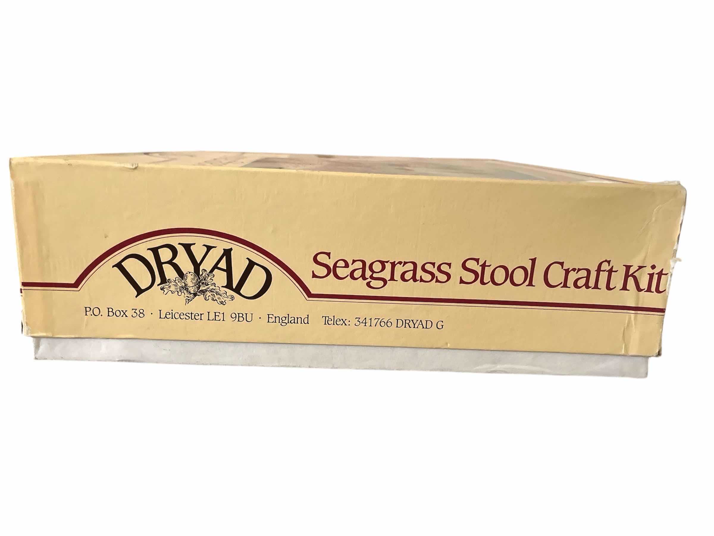 Photo 1 of VINTAGE DRYAD SEAGRASS STOOL CRAFT KIT FROM ENGLAND