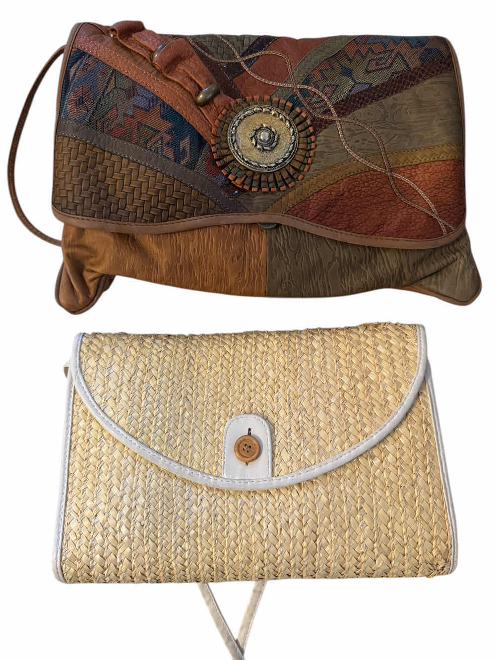 Photo 1 of 5- WOMENS BAGS, LEATHER, WOVEN, AND CANVAS, BROWN, BEIGE, TAN, BLACK, IVORY