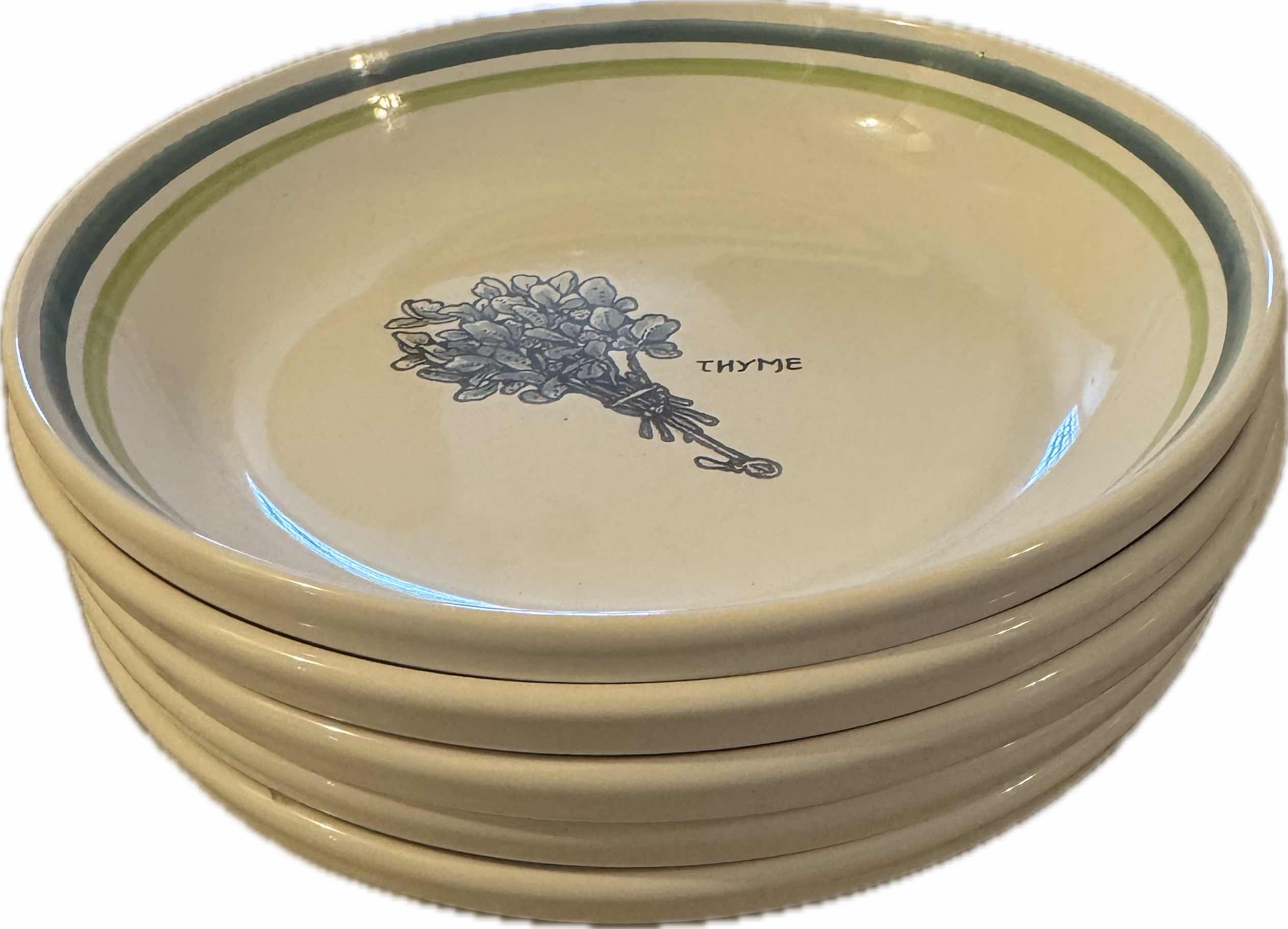 Photo 1 of 5- HIMARK BOTANICAL MADE IN PORTUGAL, THYME, BASIL, PARSLEY, SAGE DESIGNS
D8.5” X H1.5”