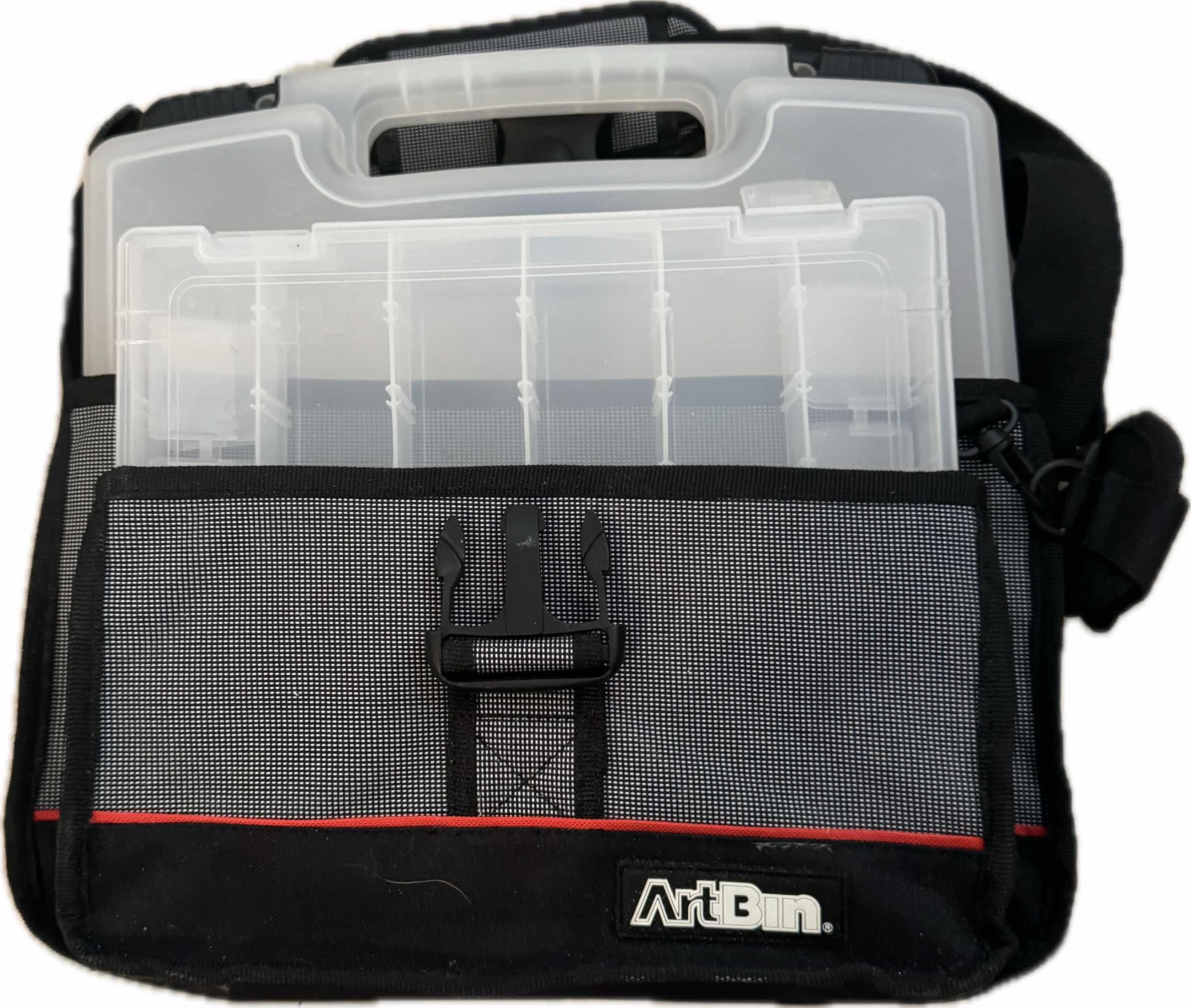 Photo 1 of 3- ART STORAGE BAGS, BLACK/RED ART BIN STORAGE BIN BAG, PURPLE CRAFT MATES ART STORAGE BAG, GRAY STORAGE BIN BAG