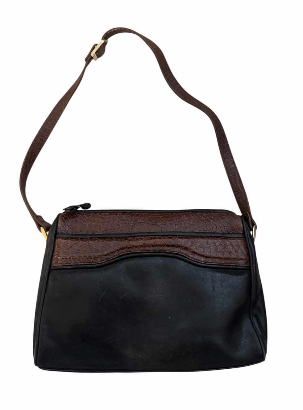 Photo 1 of 3- WOMENS HANDBAGS PURSES, DARK BROWN LEATHER TJW HANDBAG, GRAY/BLACK FAUX LEATHER HANDBAG PURSE, BLACK/BROWN FAUX LEATHER HANDBAG