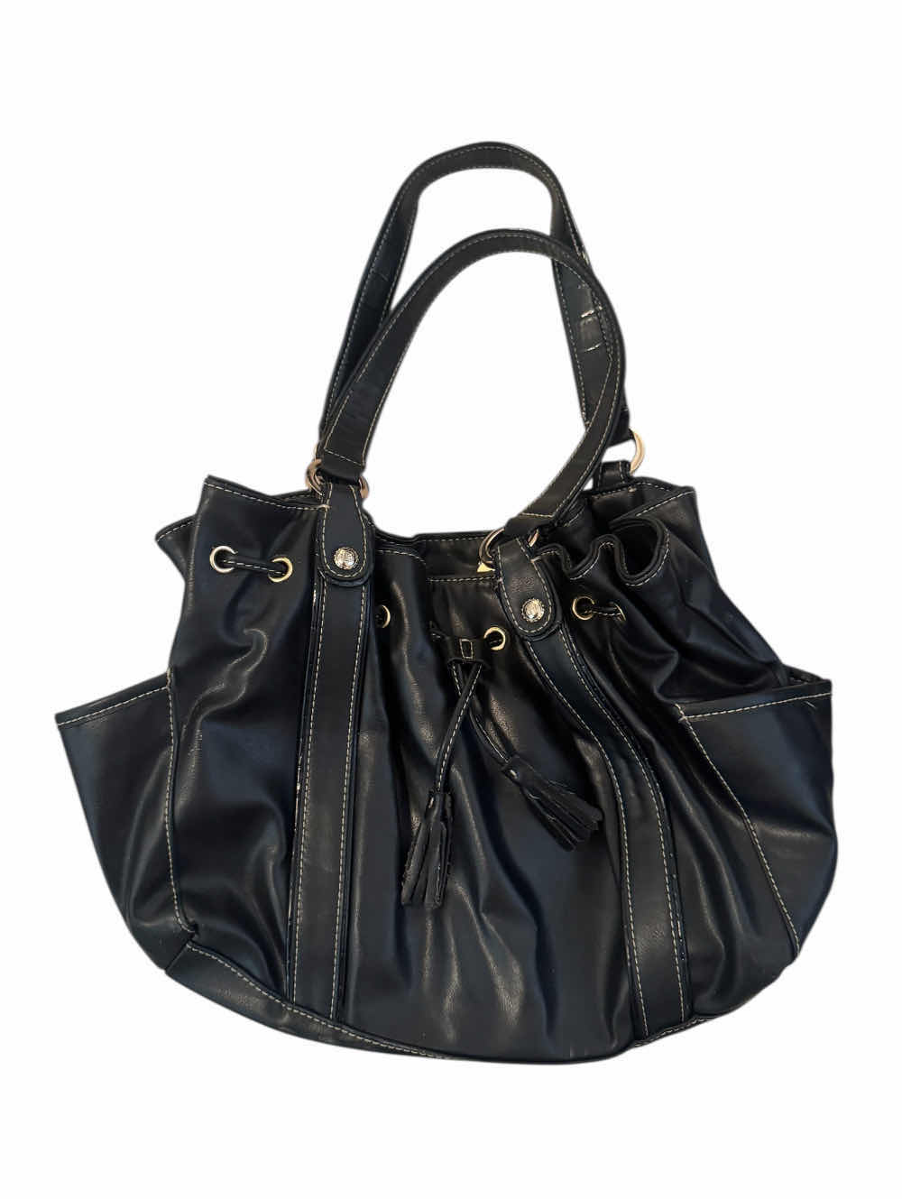 Photo 1 of 3- WOMENS LEATHER HANDBAGS PURSES, BLACK ANIMAL PRINT PATTERN HANDBAG, BLACK HANDBAG, MULTICOLOR HANDBAG