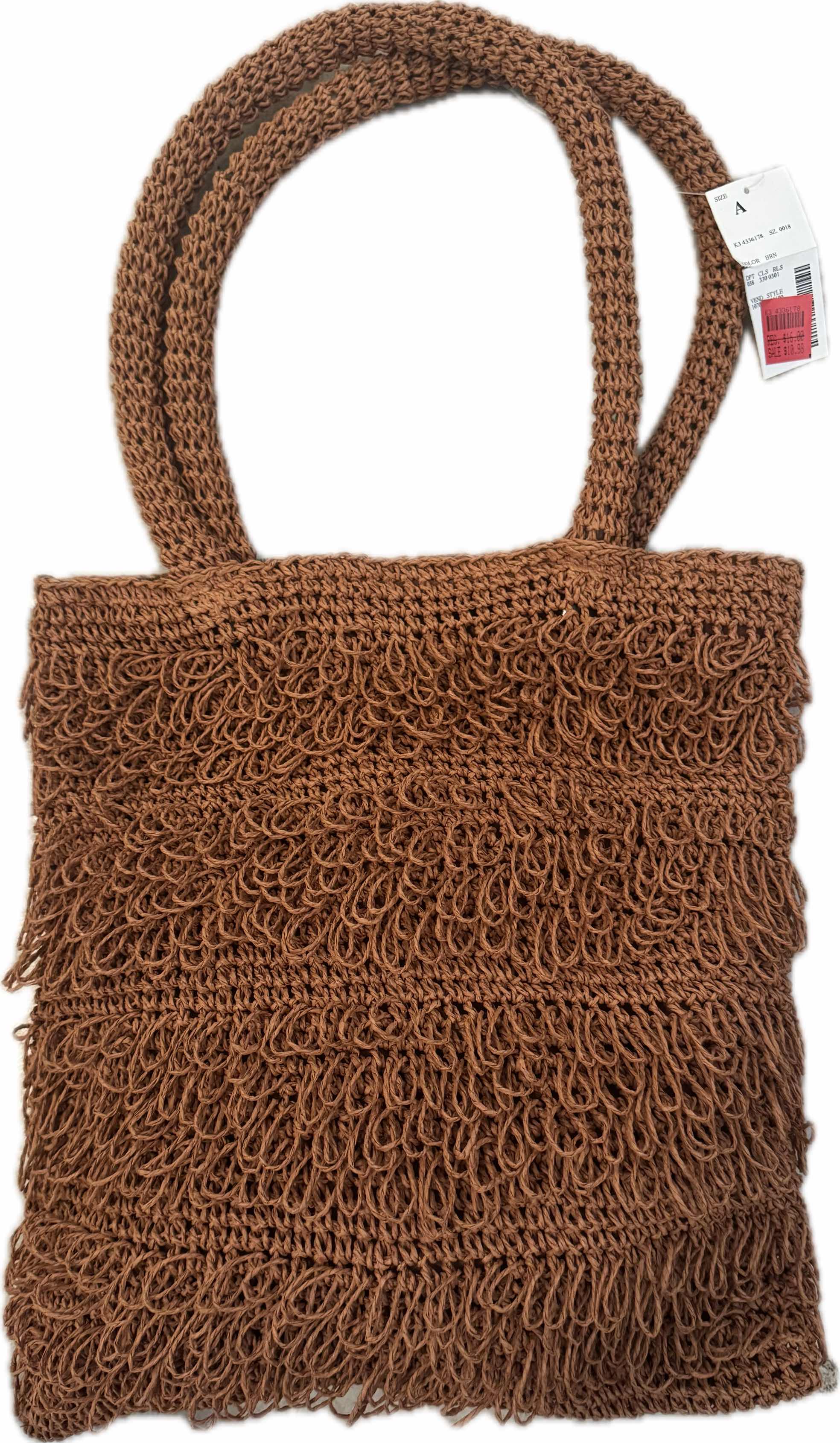 Photo 1 of 3- WOMENS HANDBAGS PURSES, BOHO FASHION, BROWN LEATHER HANDBAG, BEIGE MACRAME HANDBAG CROSSBODY, TAN STRAW HANDBAG PURSE