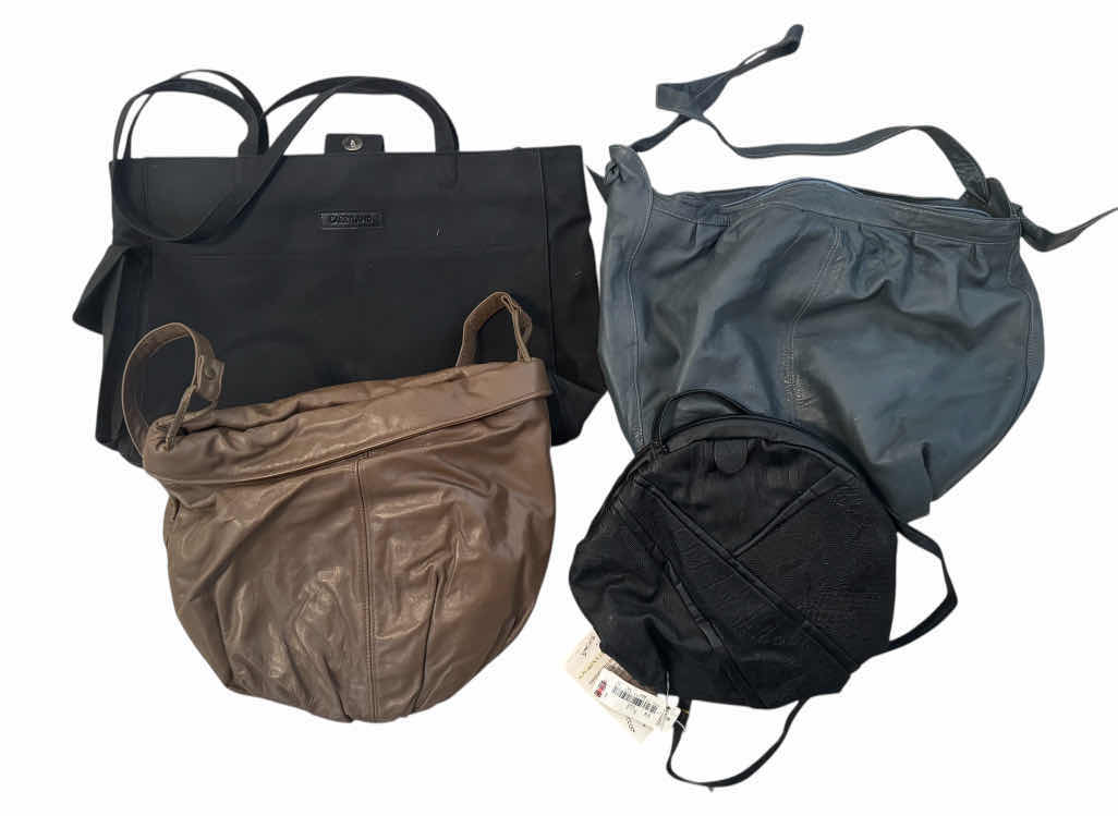 Photo 1 of 4- WOMENS HANDBAGS PURSES, BLACK LAPTOP/OFFICE BAG, GRAY FAUX LEATHER HANDBAG, BLACK FAUX LEATHER CROSSBODY HANDBAG, BROWN FAUX LEATHER CROSSBODY HANDBAG