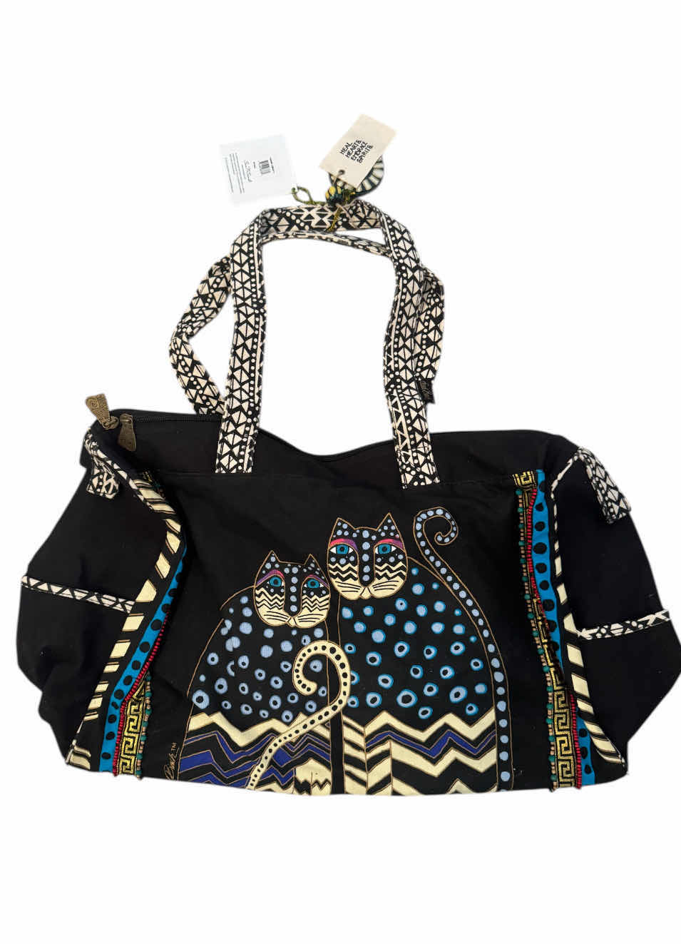 Photo 1 of 3- WOMENS HANDBAGS PURSES TOTES, LAUREL BURCH CAT TOTE, TOMMY HILFIGIRE AMERICAN FLAG TOTE, STRAW HANDBAG PURSE