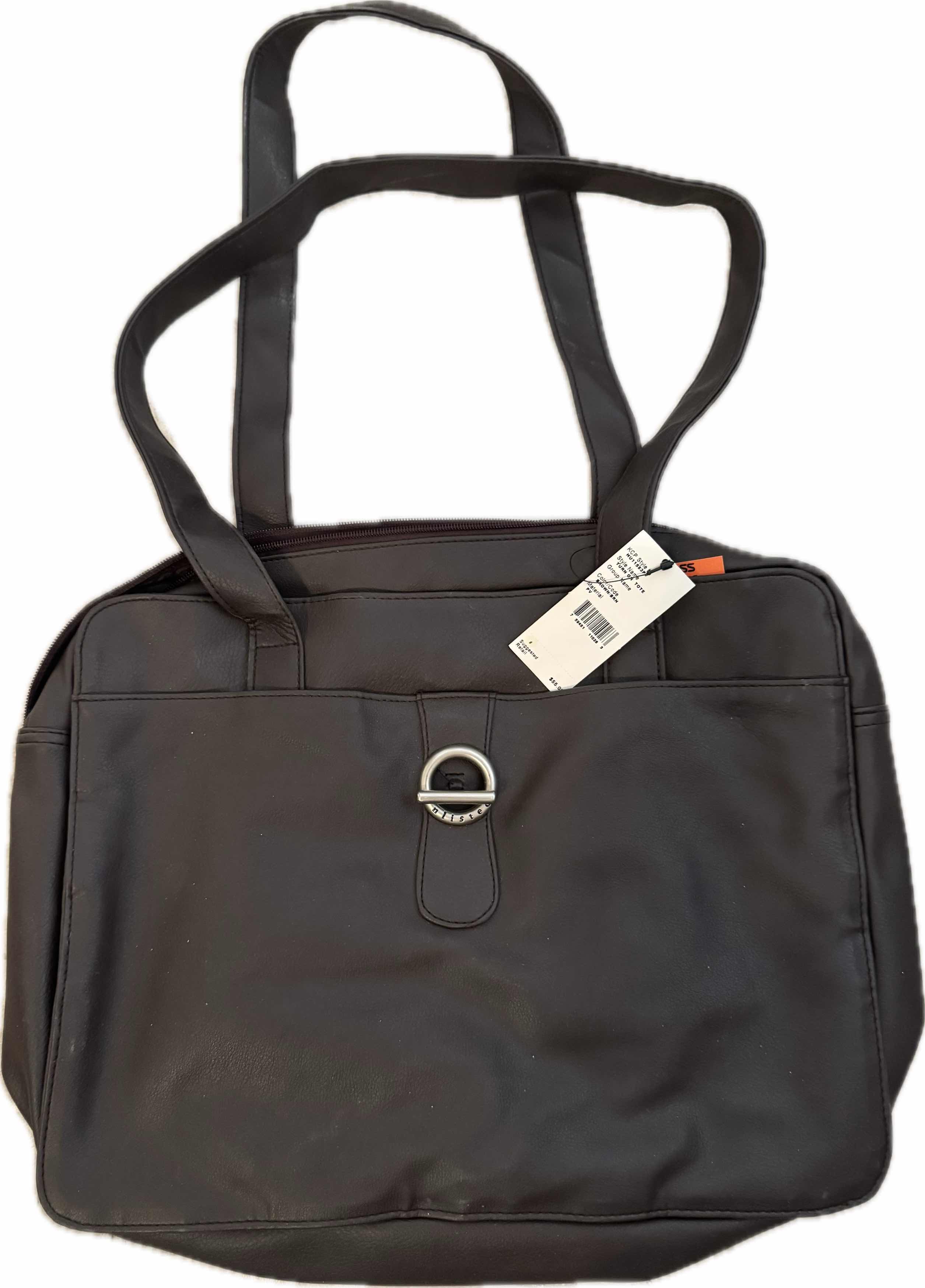 Photo 1 of 130
3- WOMENS HANDBAGS PURSES, BLACK TYLER RODAN HANDBAG, DARK BROWN FAUX LEATHER UNLISTEDHANDBAG, WINE LEATHER AMERICAN PORTFOLIO HANDBAG