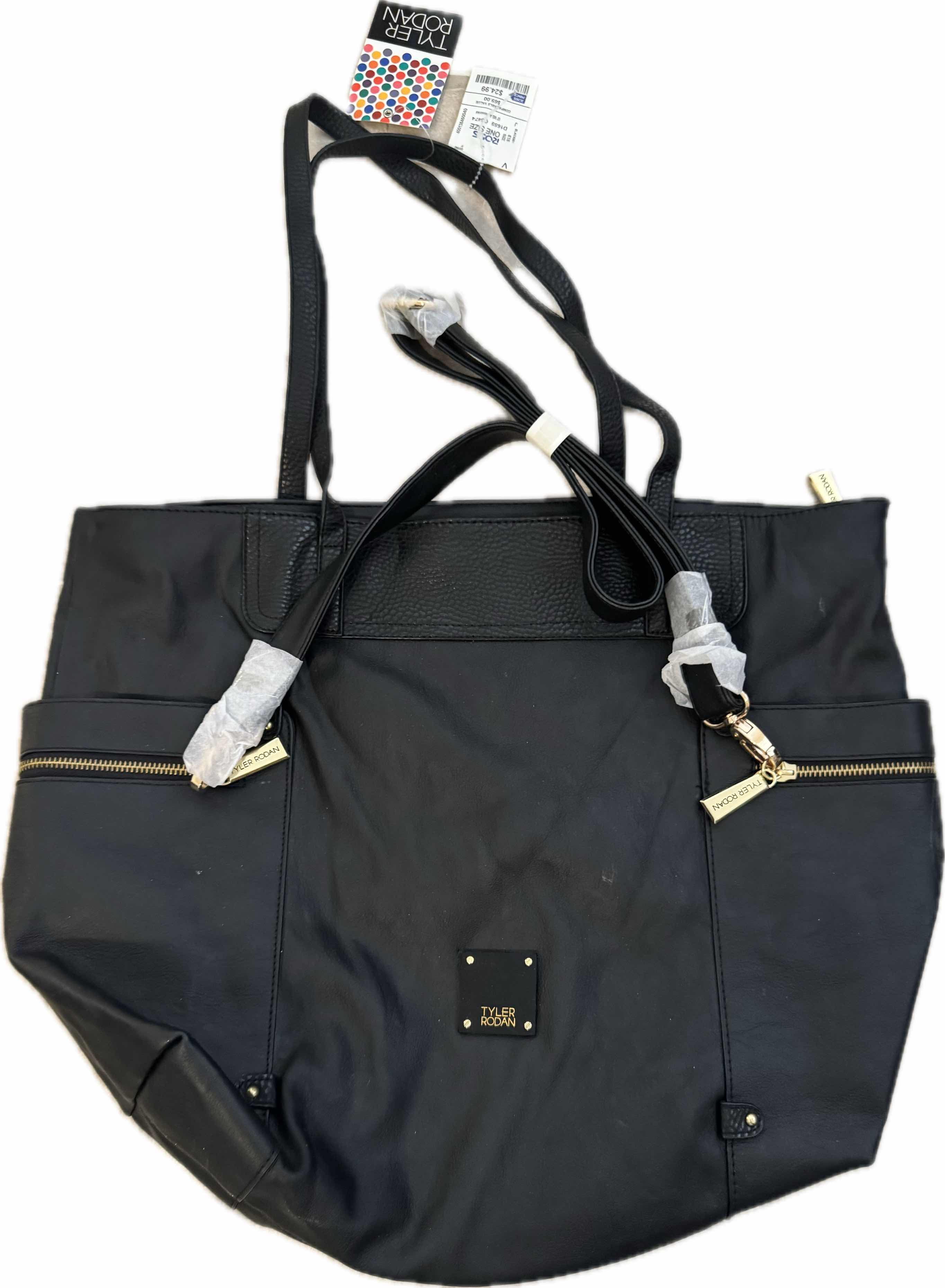 Photo 1 of 130
3- WOMENS HANDBAGS PURSES, BLACK TYLER RODAN HANDBAG, DARK BROWN FAUX LEATHER UNLISTEDHANDBAG, WINE LEATHER AMERICAN PORTFOLIO HANDBAG