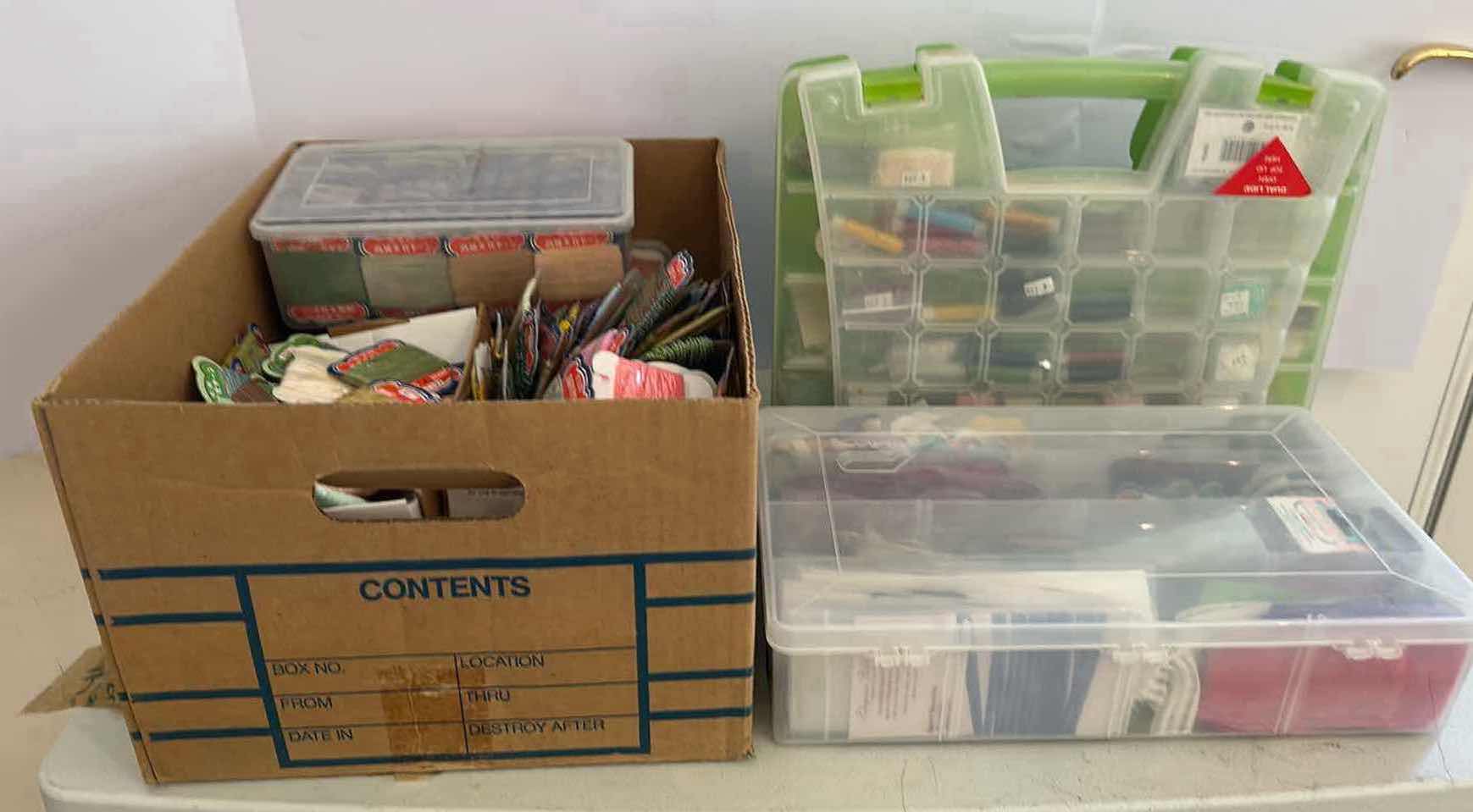 Photo 1 of 3- CONTAINERS CRAFTING SUPPLIES