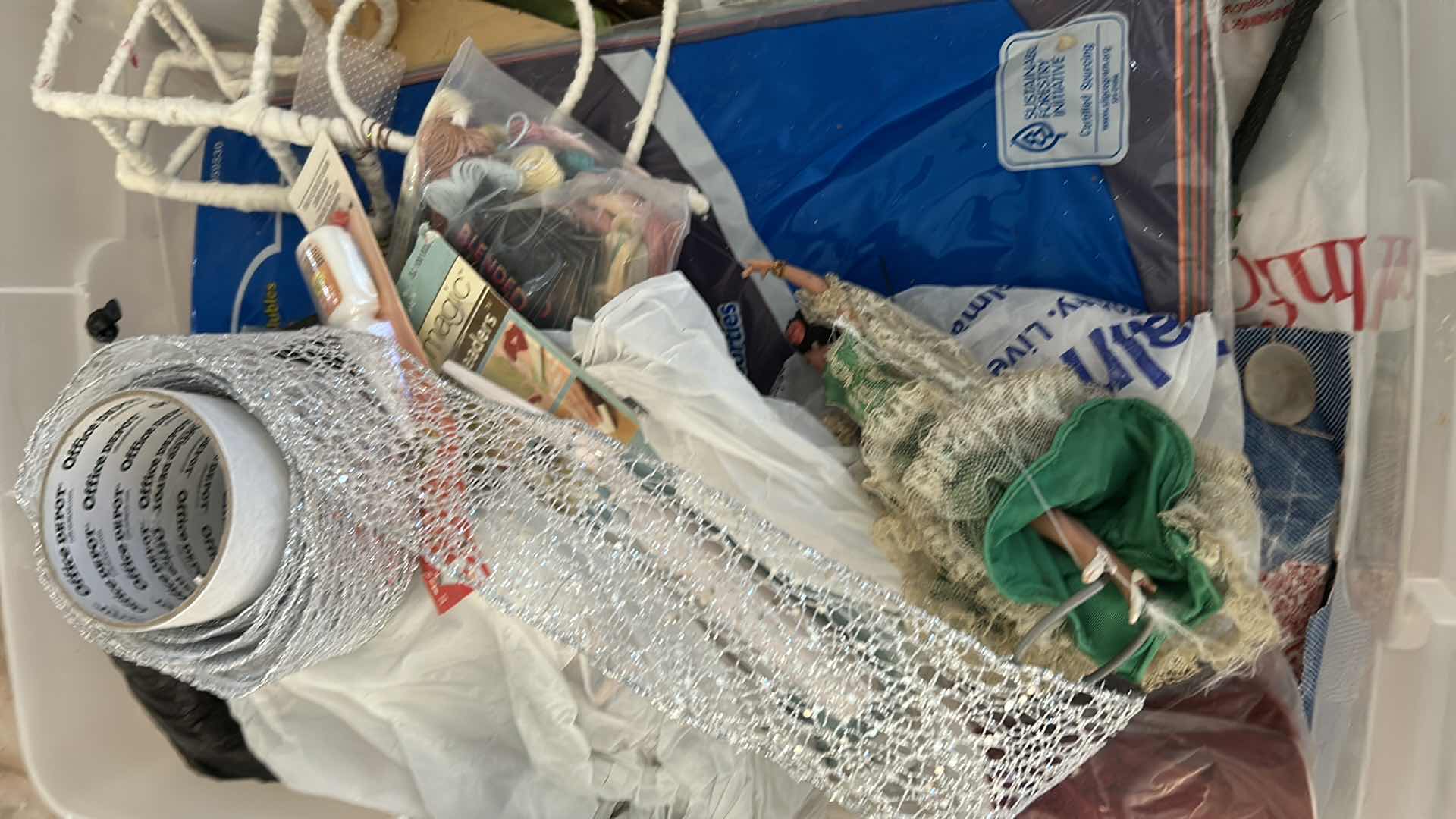 Photo 1 of 3- CONTAINERS OF CRAFT SUPPLIES