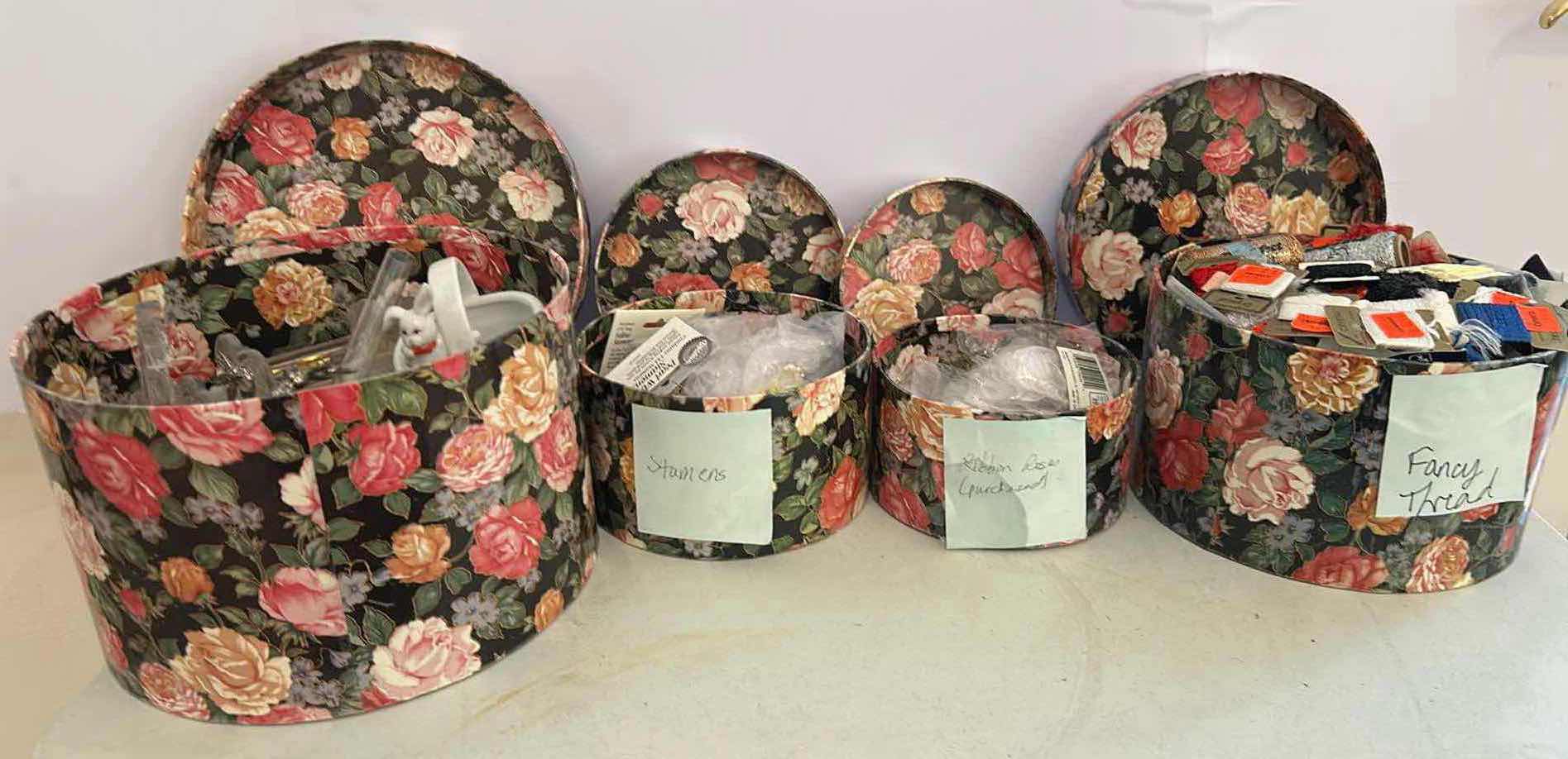 Photo 1 of 4-DECORATIVE BOXES CRAFT SUPPLIES