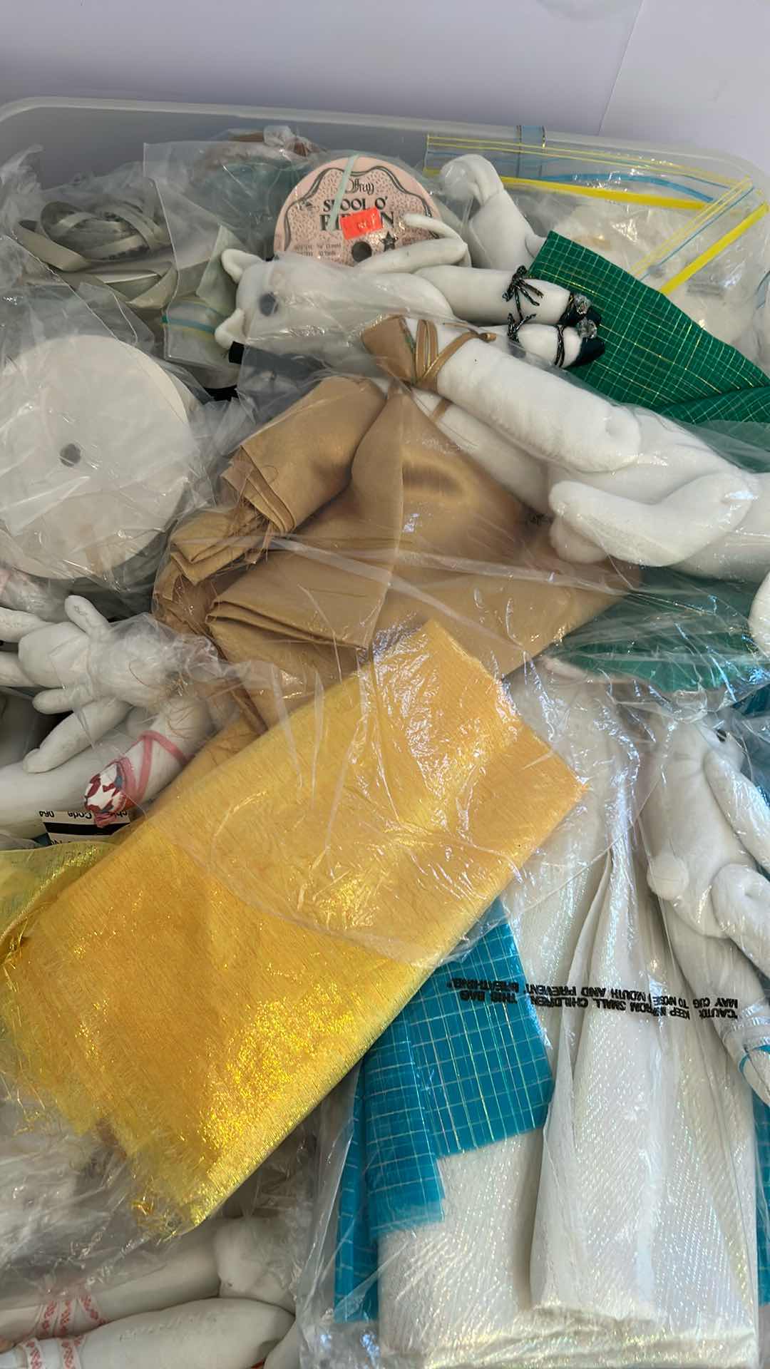 Photo 1 of 2-PLASTIC CONTAINERS CRAFT SUPPLIES