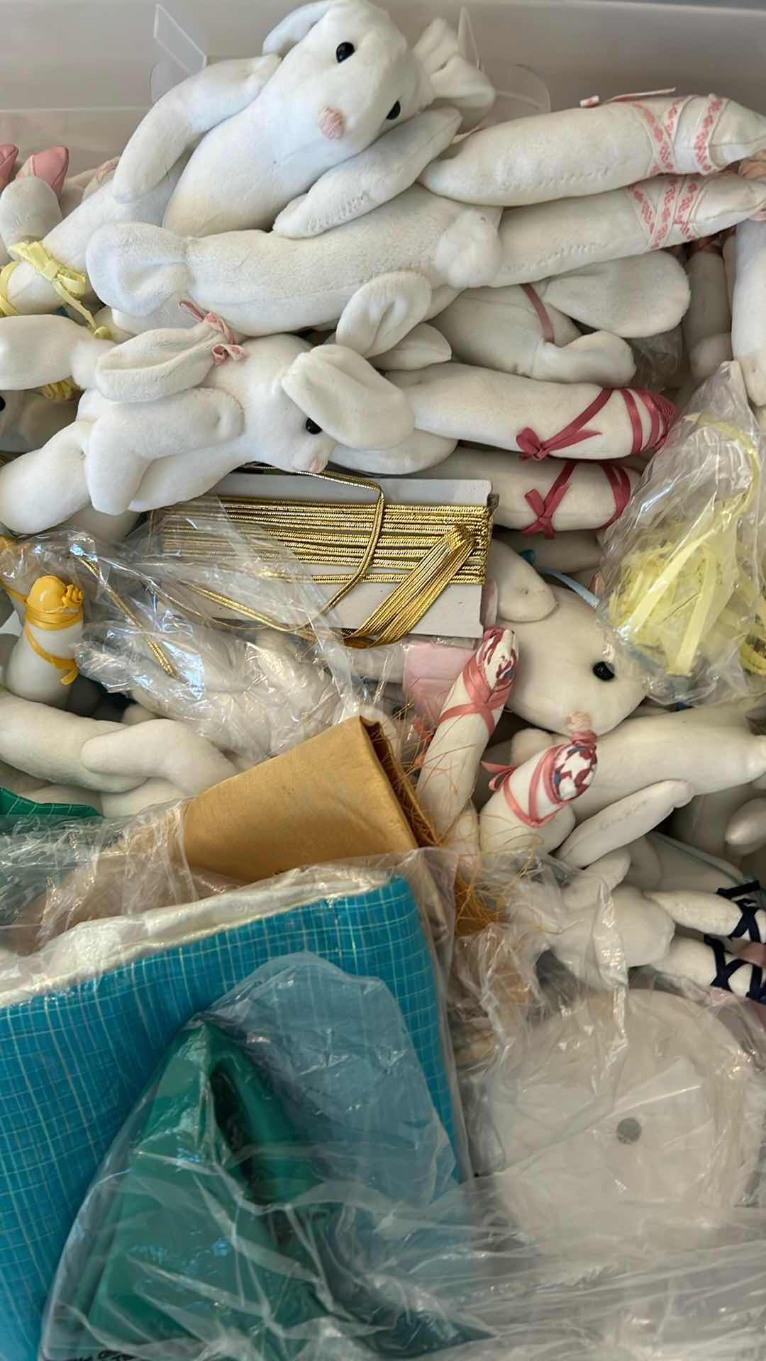 Photo 4 of 2-PLASTIC CONTAINERS CRAFT SUPPLIES