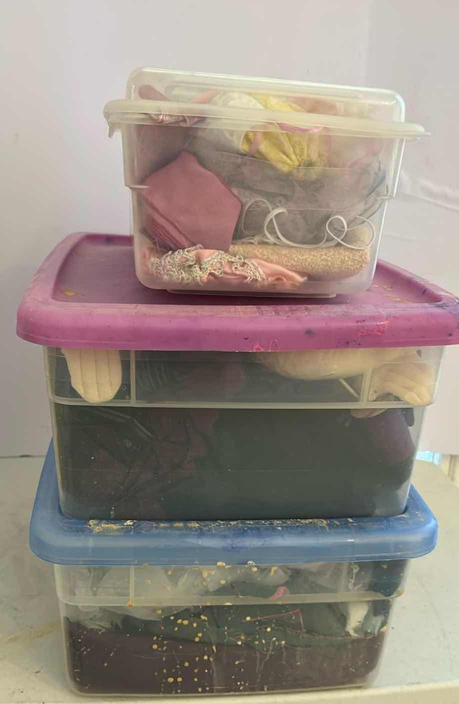 Photo 1 of 3- PLASTIC CONTAINERS CRAFT SUPPLIES