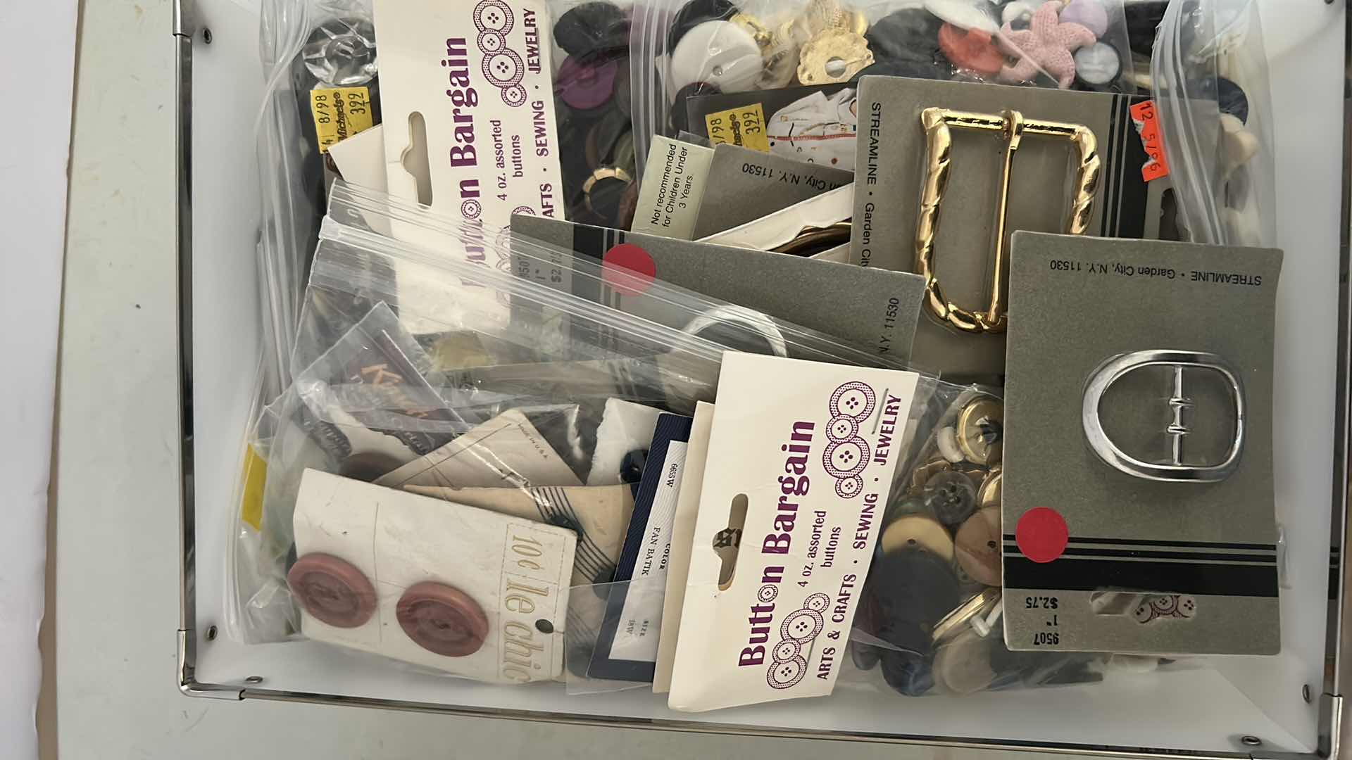 Photo 1 of 4- PLASTIC CONTAINERS CRAFT SUPPLIES