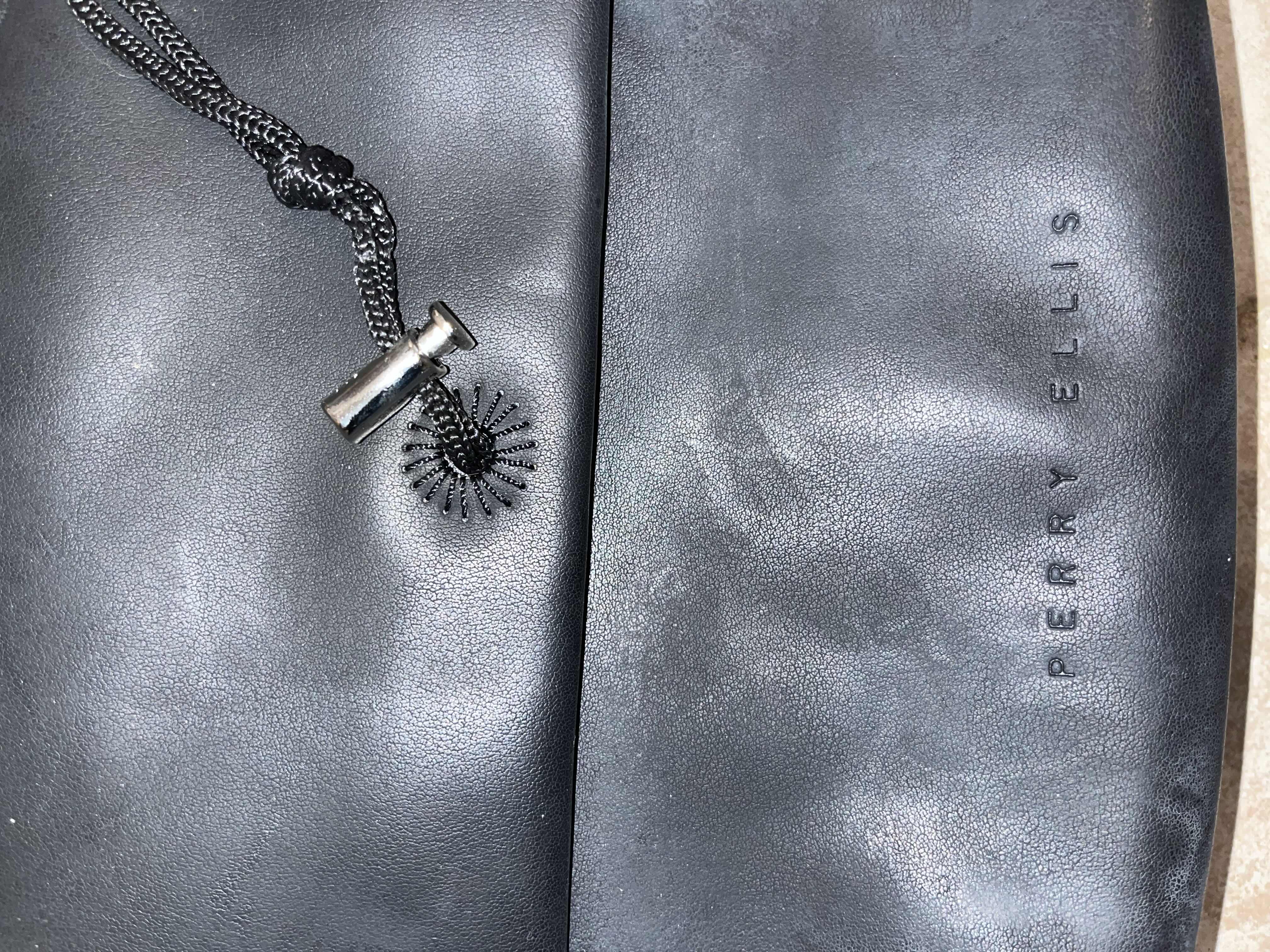 Photo 2 of $40
PERRY ELLIS  BLACK LEATHER BAG