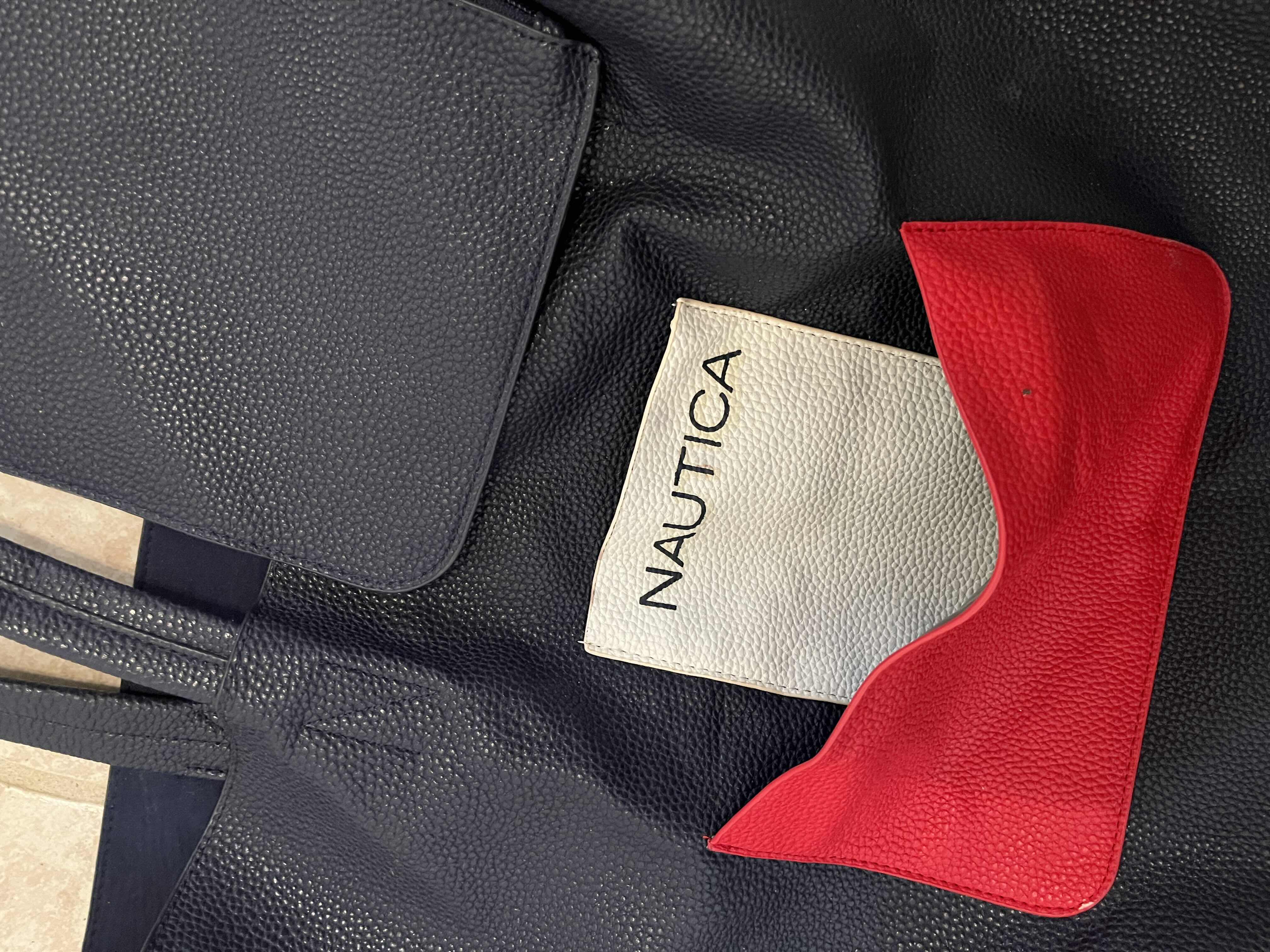 Photo 1 of $45 
VINTAGE NAUTIC HANDBAG RED WHITE AND BLUE