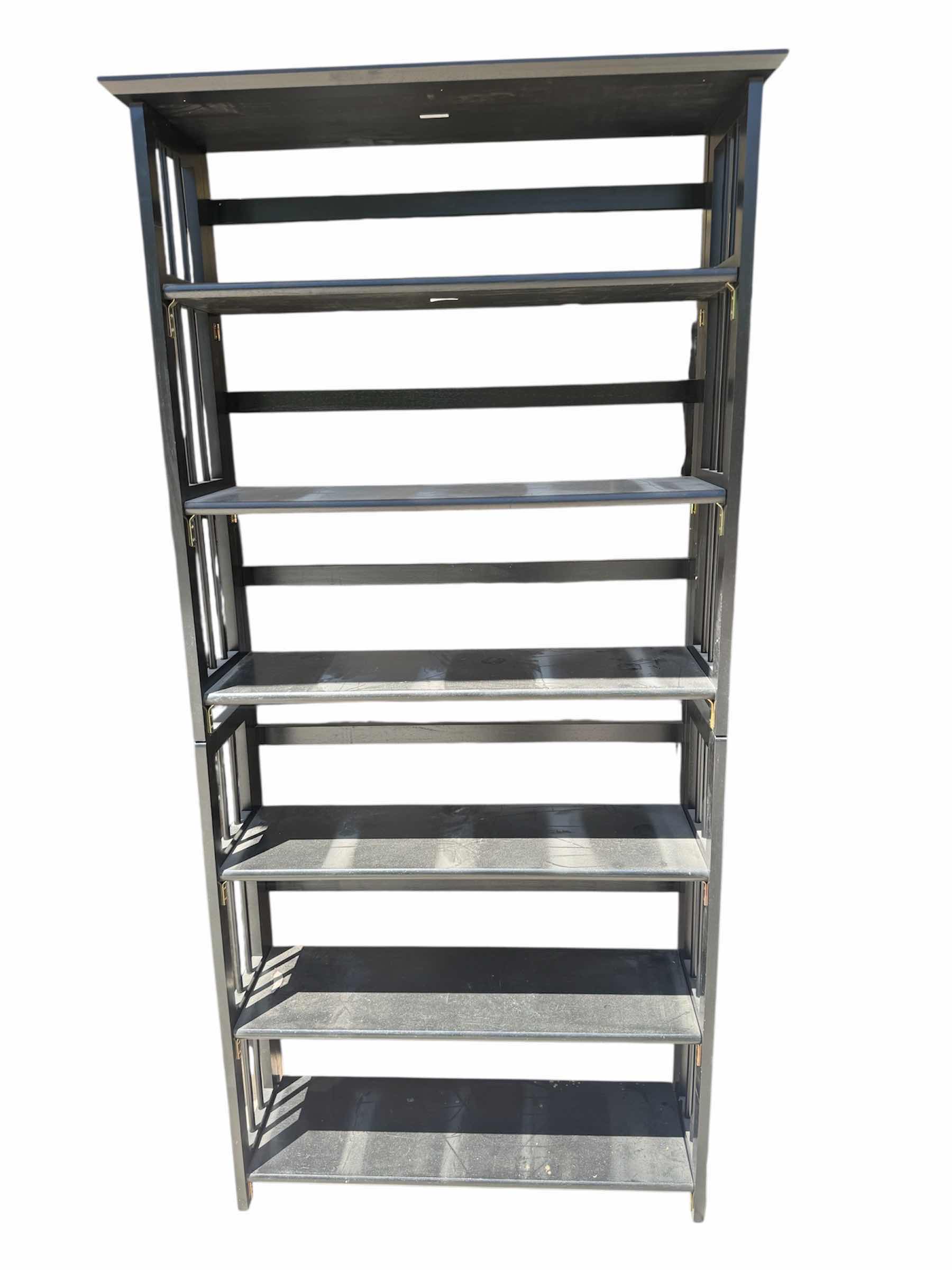 Photo 3 of 6 TIER BLACK SHELF AND 5 TIER BLACK SHELF, BOOKSHELVES, ORGANIZATION SHELVES. 6 TIER SHELF 35” X 12” X H77”
5 TIER SHELF 27.5” X 11.5” X H71.5”