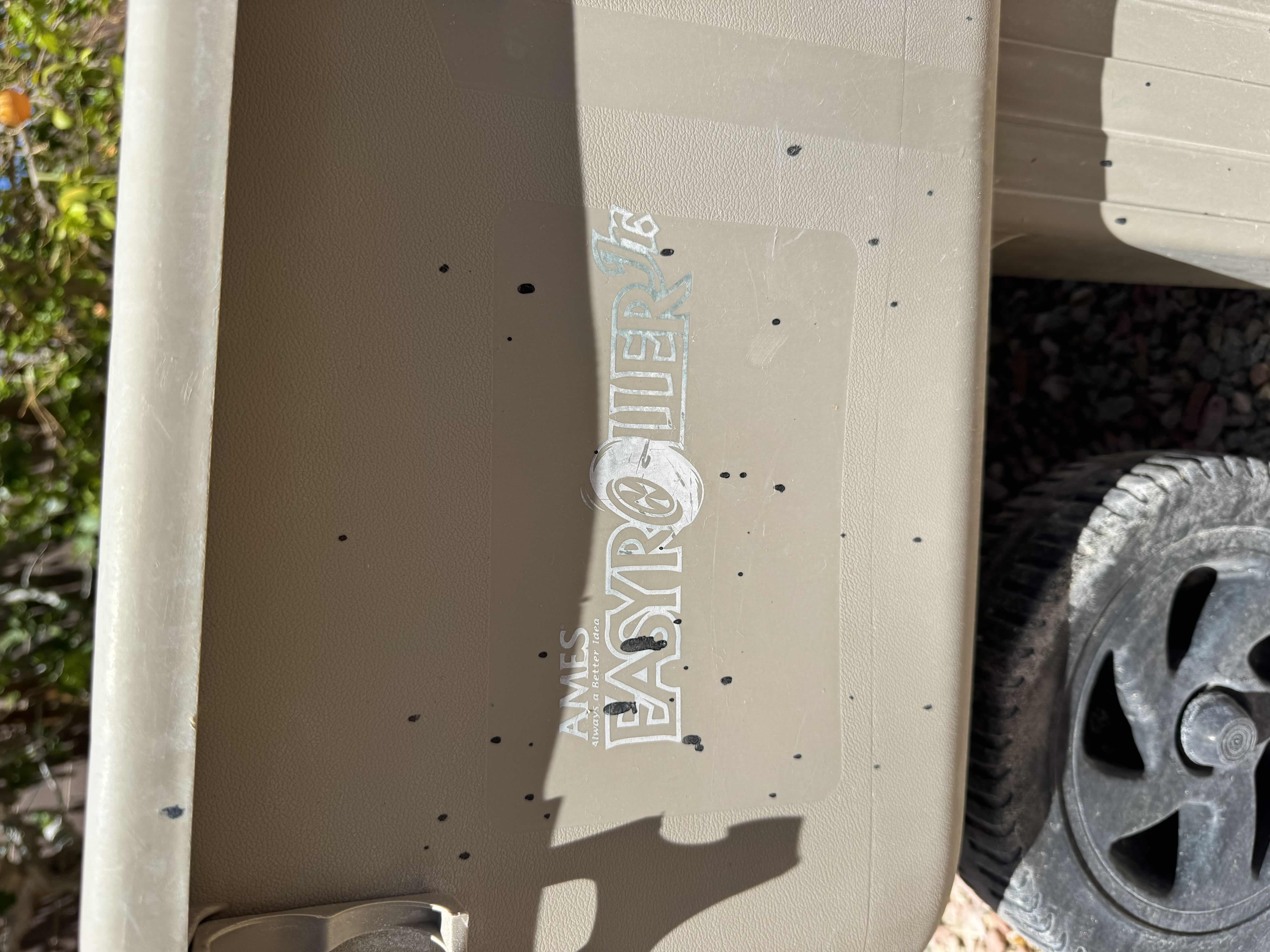 Photo 1 of 2- WHEELBARROWS, LIGHTWEIGHT, EASY TO HAUL, SIMPLAY3 AND AMES EASY ROLLER, GRAY AND BROWN

46” X 24” X H24”

37” X 20” X H27”