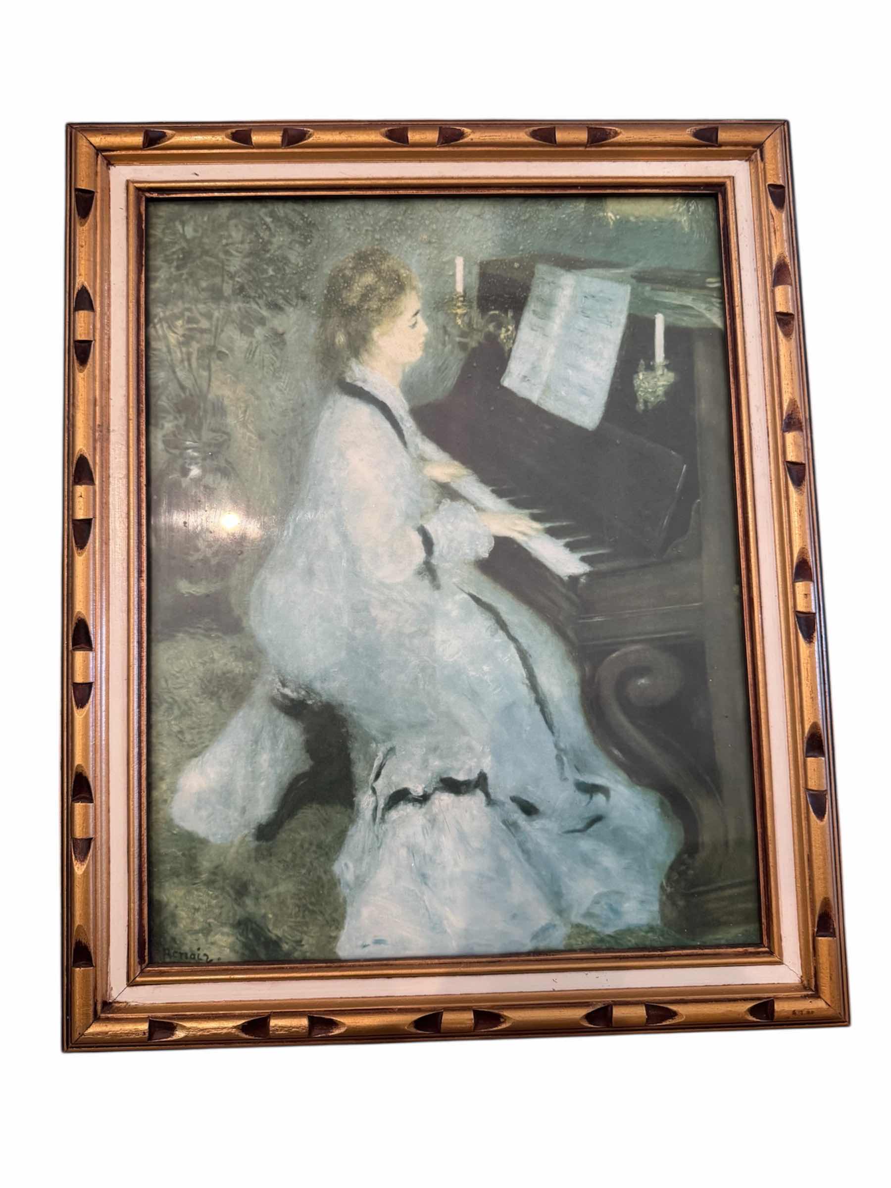 Photo 1 of 30
2- VINTAGE FRAMED ARTWORK LADY PLAYING PIANO AND FLOWERS IN VASE

13.5” X 16” X H1”
