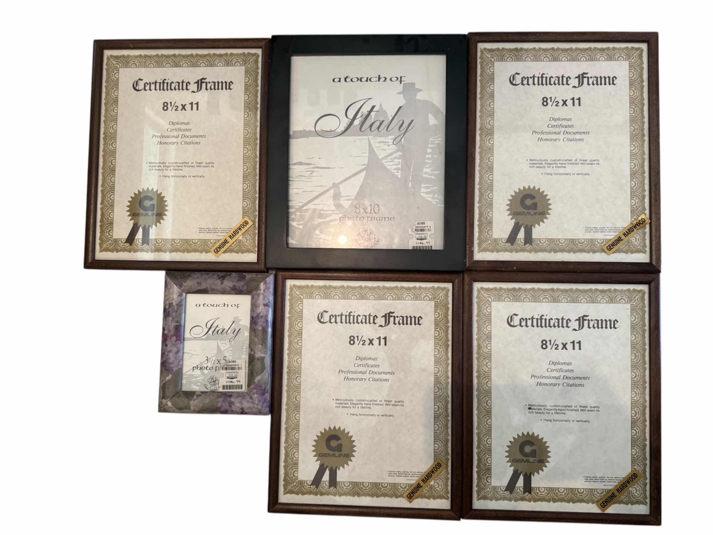 Photo 1 of 25
6- VINTAGE WOOD PICTURE FRAMES, HOME DECOR, HOME ESSENTIALS 

8.5” X 11” X H.5” 
AND SMALLER