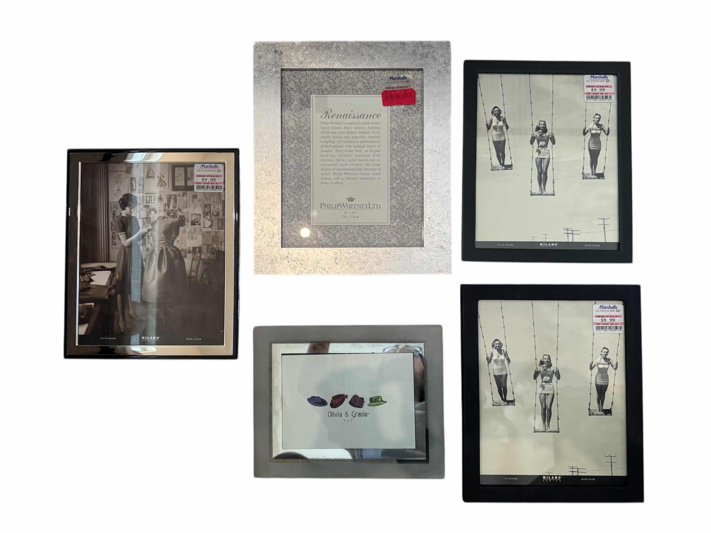 Photo 1 of 30
5- VINTAGE ASSORTED PICTURE FRAMES, METAL, GLASS, AND LEATHER PICTURE FRAMES, HOME DECOR, HOME ESSENTIALS 

8” X 10”
AND SMALLER