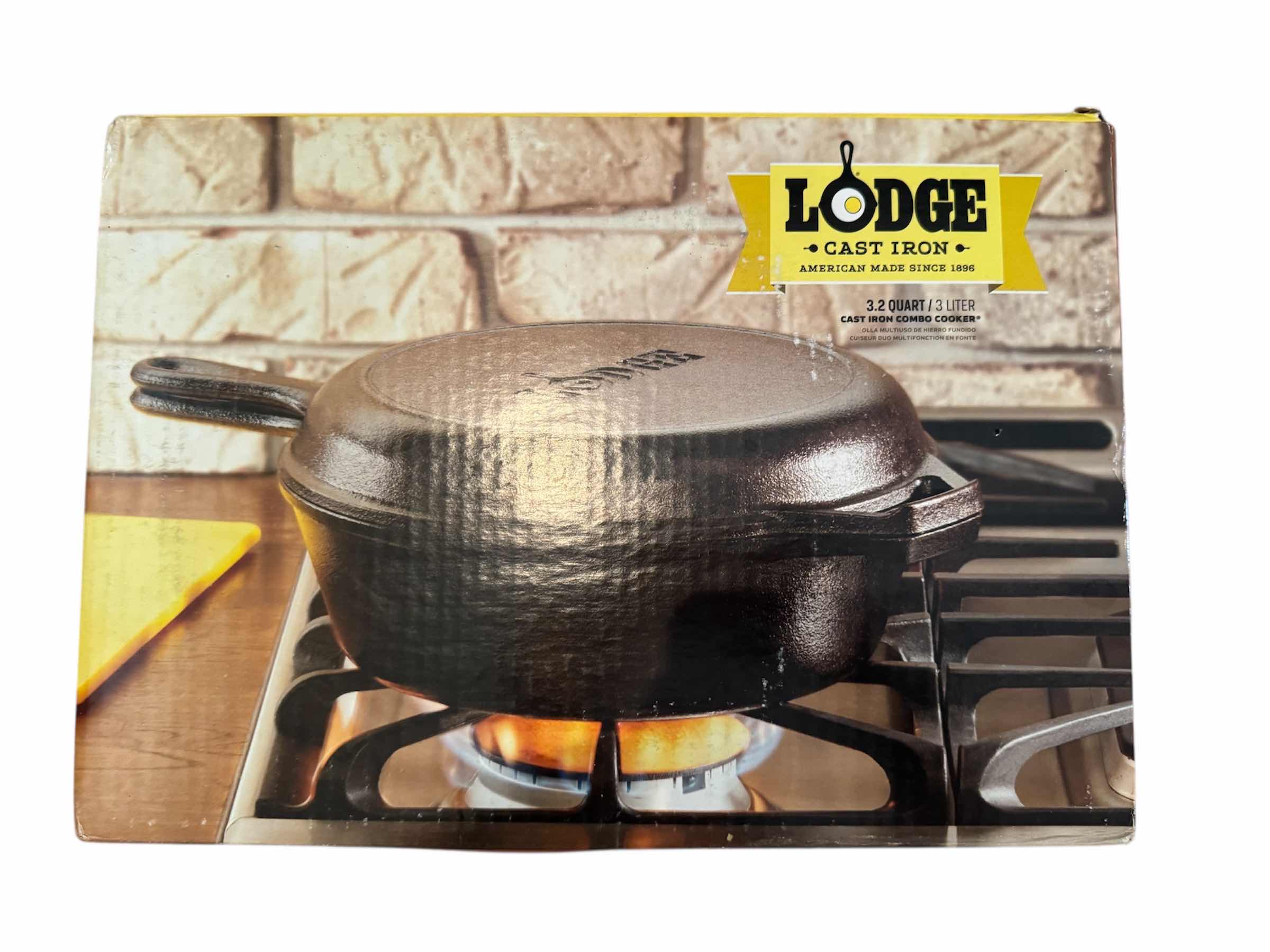Photo 1 of 45
LODGE CAST IRON COMBO COOKER 3.2 QUART/3 LITER AND SILICONE ROASTING RACK