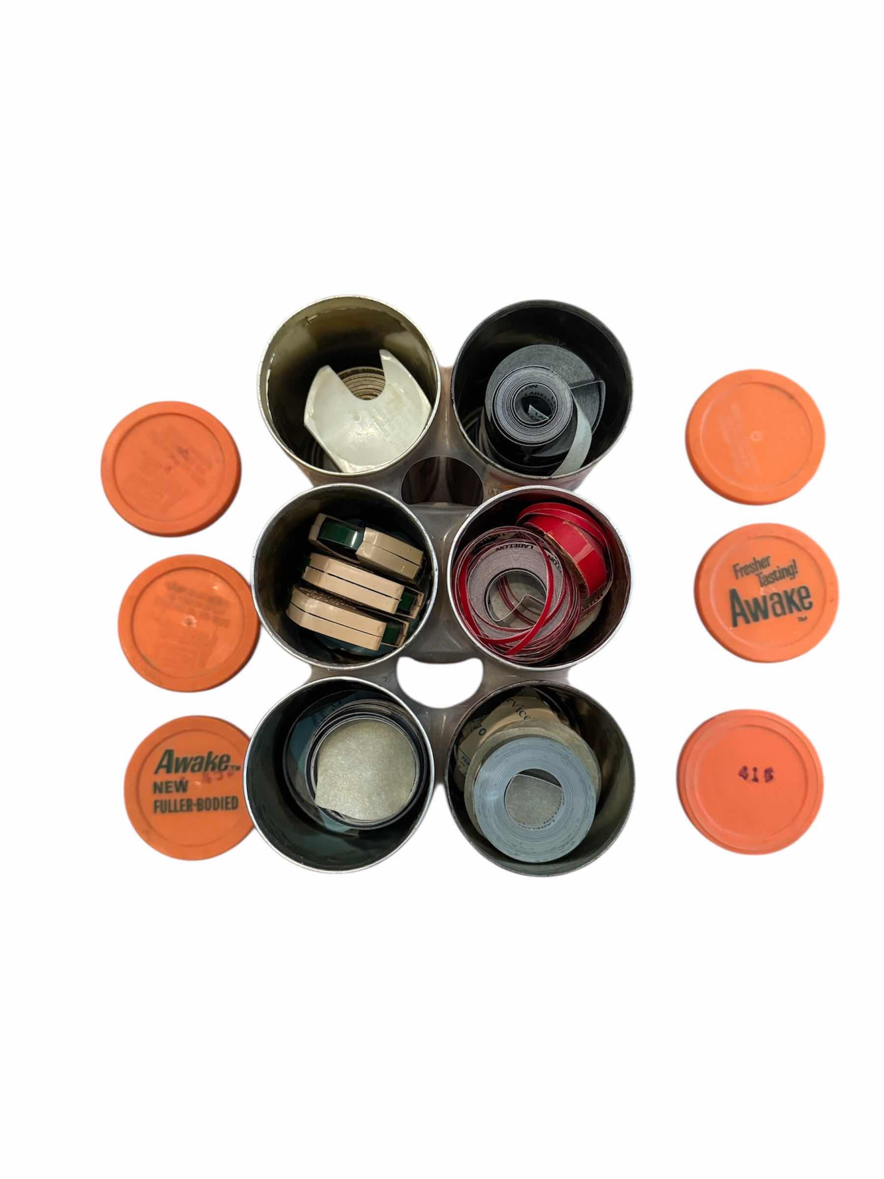 Photo 3 of 125
VINTAGE CAN STORAGE CONTAINERS, WITH LABEL TAPE INSIDE.

8” X 6” X H5”