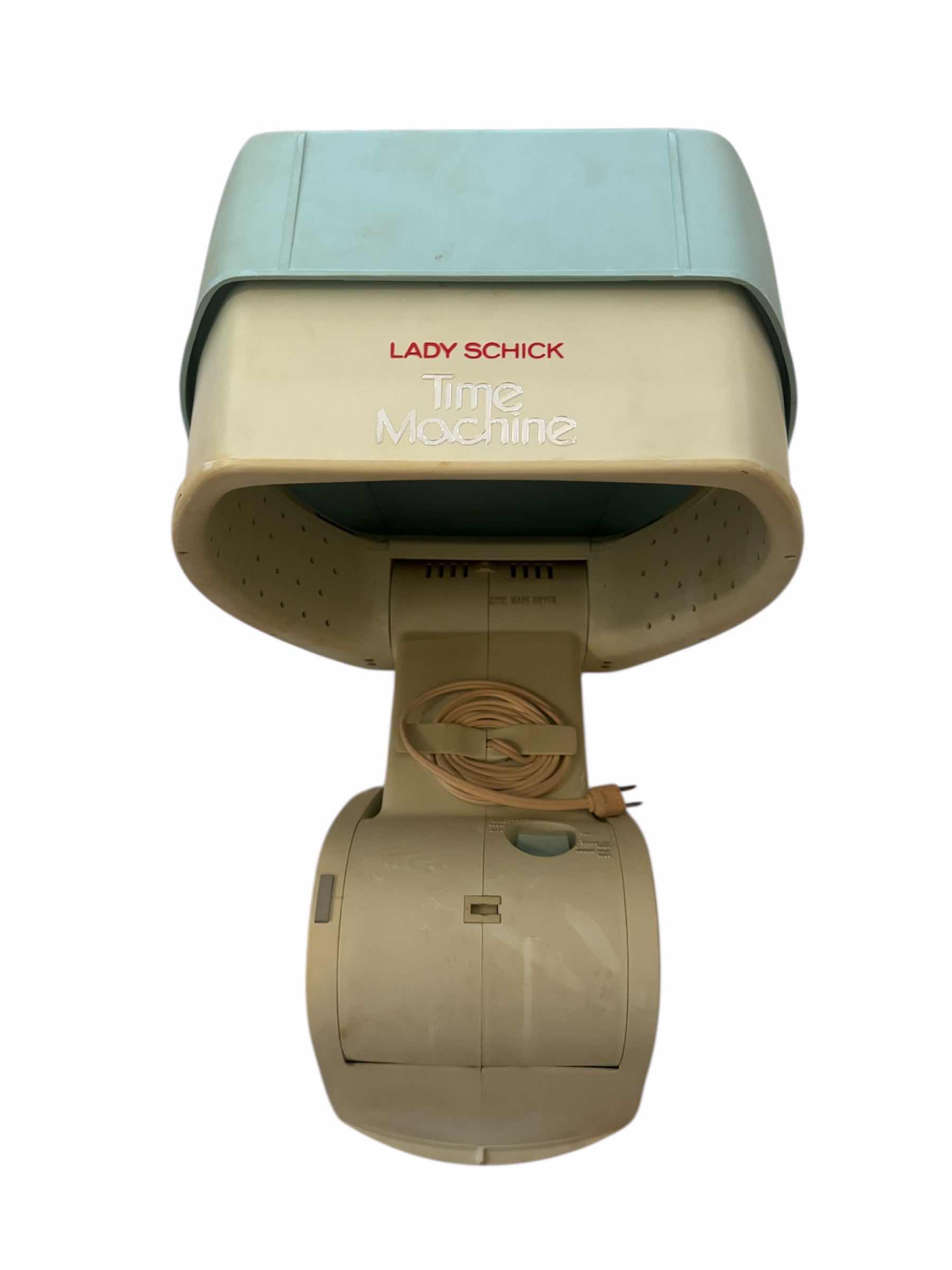 Photo 1 of 40
VINTAGE LADY SCHICK TIME MACHINE HAIR DRYER, 1960’S- 1970’S

H19”