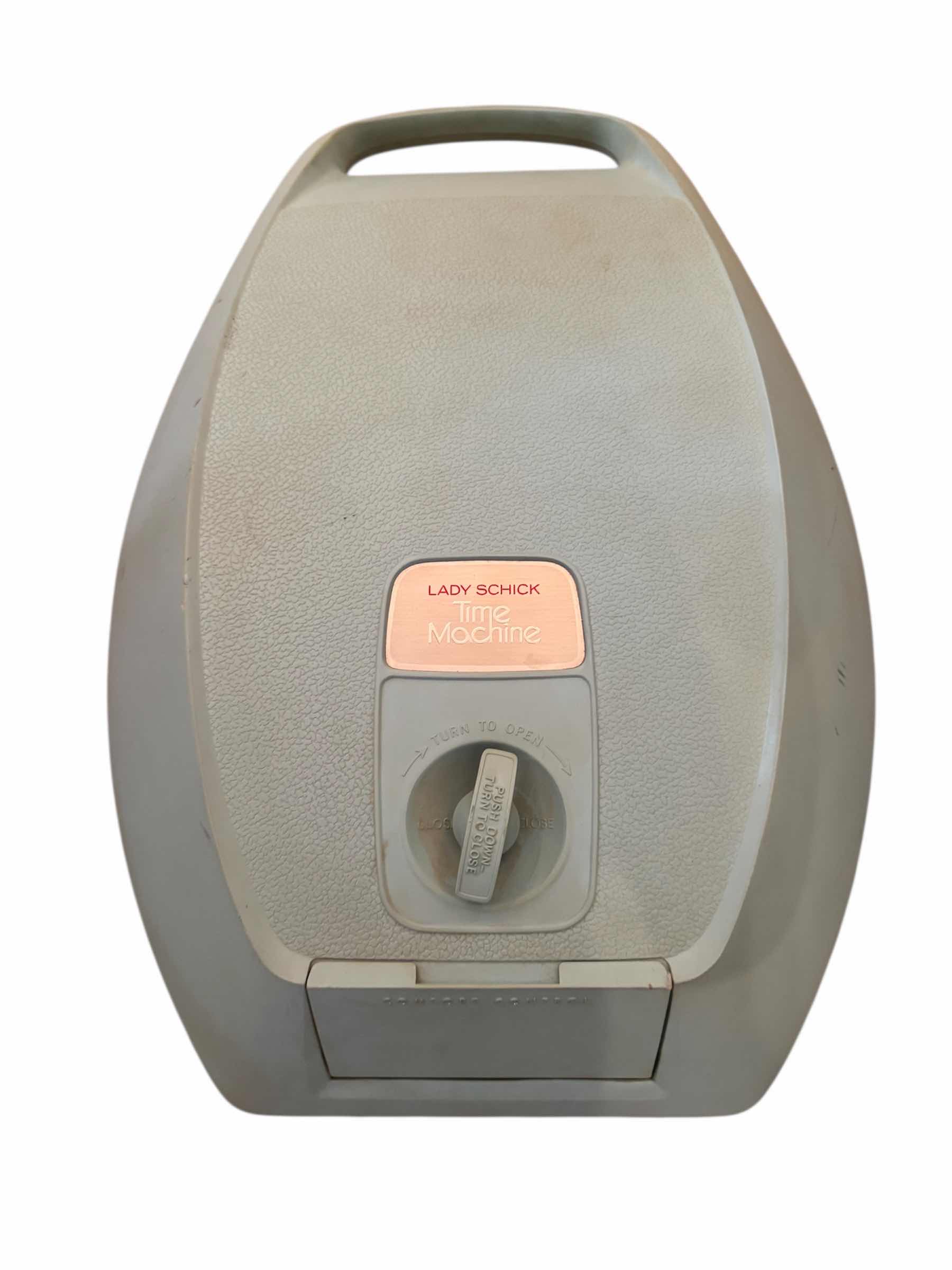 Photo 1 of 40
VINTAGE LADY SCHICK TIME MACHINE HAIR DRYER, 1960’S- 1970’S

H19”