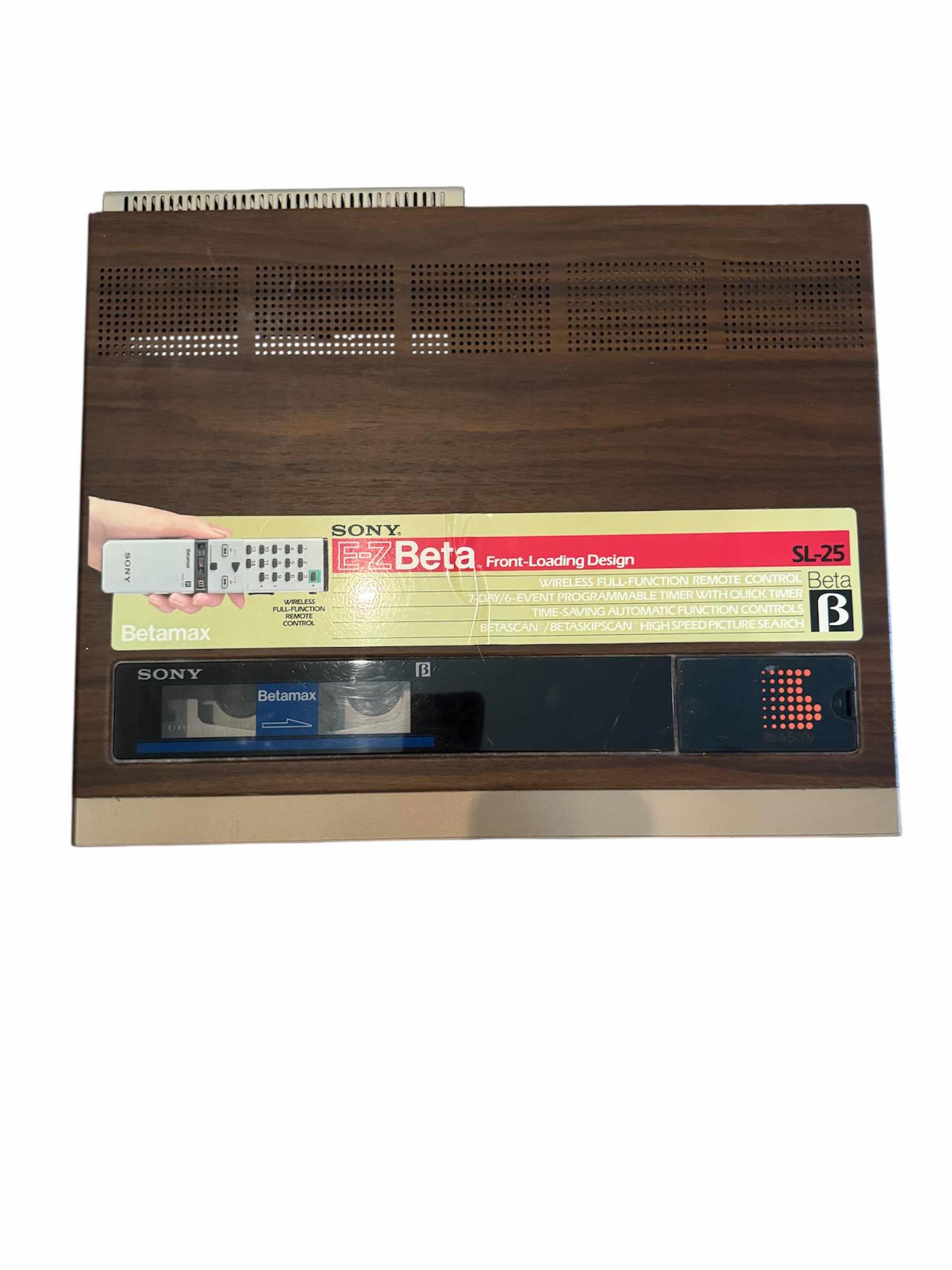 Photo 1 of 60
VINTAGE SONY VIDEO CASSETTE/RECORDER E-Z BETA SL-25 FRONT LOADING DESIGN, VCR