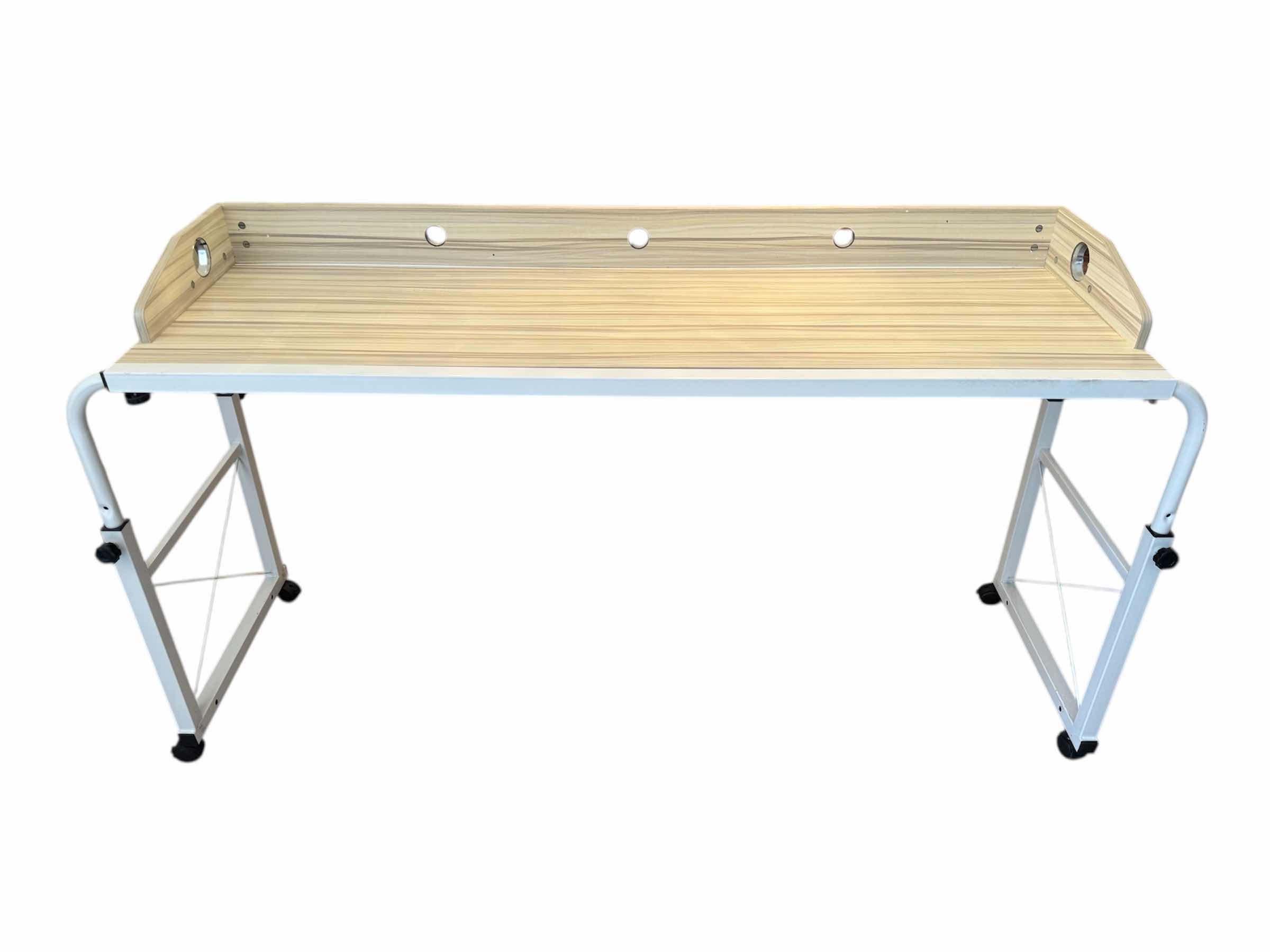 Photo 1 of 85
WHITE MOBILE STANDING DESK WOOD/METAL, OVER THE BED TABLE, CRAFTING TABLE

20” X 61.5” X H34”