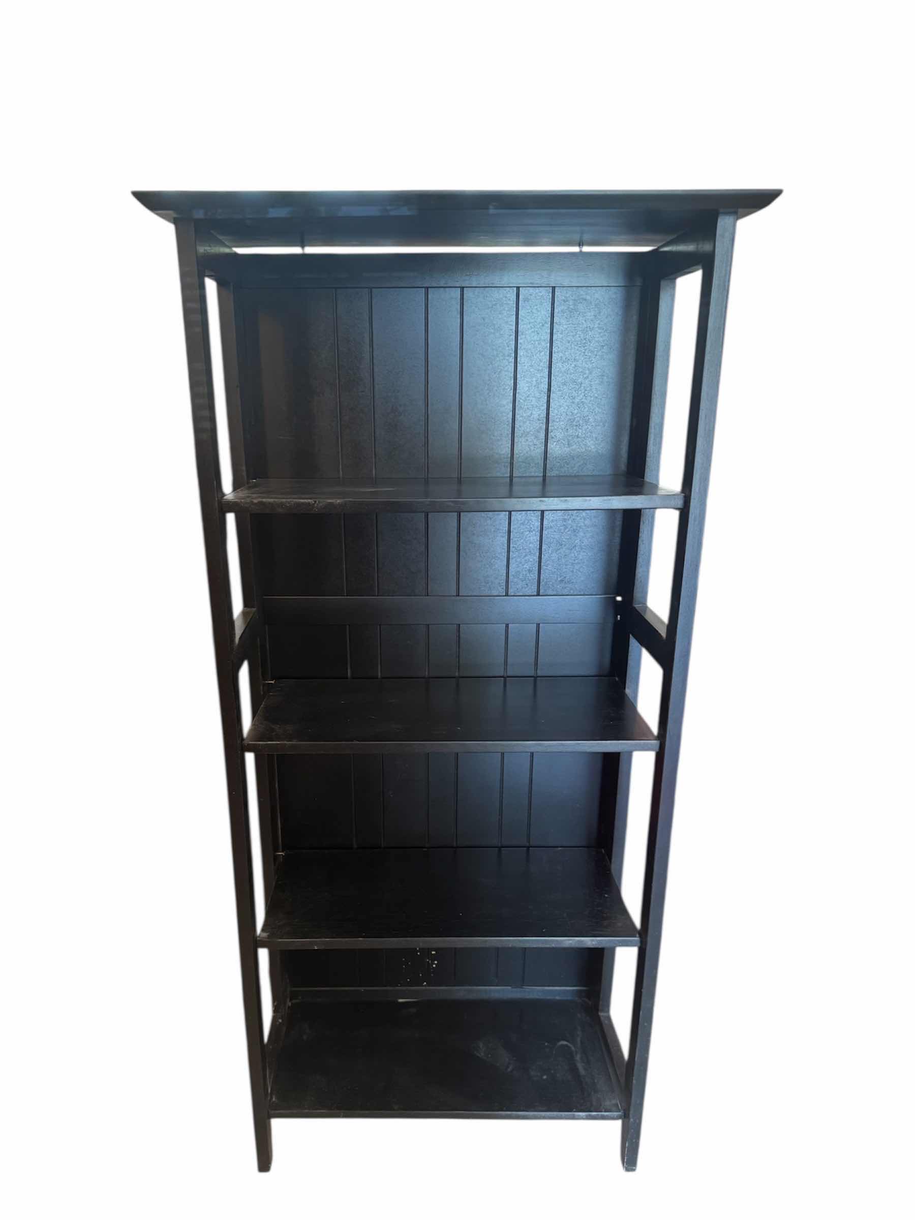 Photo 1 of 35
5-TIER BLACK WOODEN SHELF, HOME ESSENTIALS, HOME FURNITURE 

13” X 23.5” X H49”