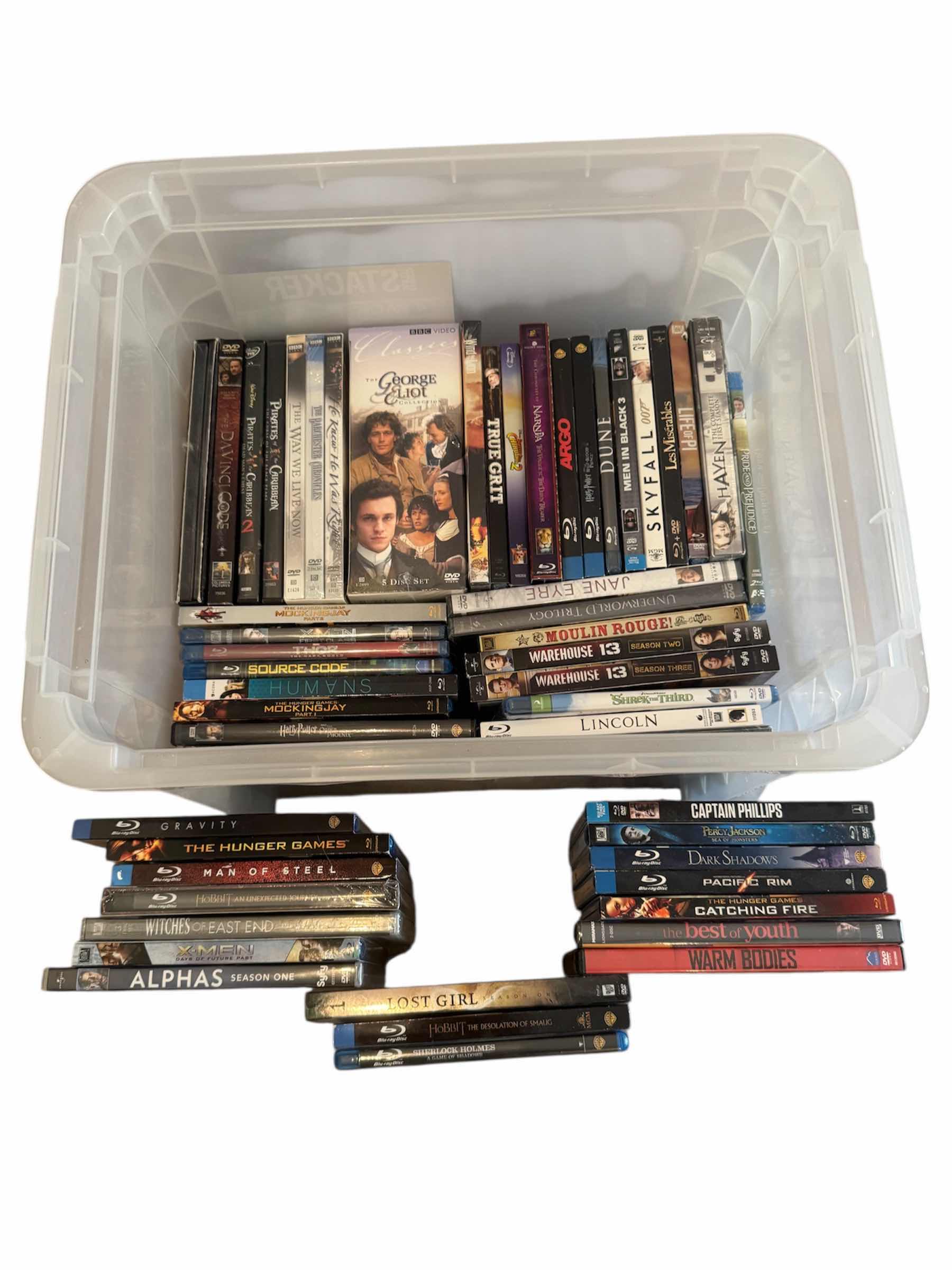 Photo 1 of 65
TOTE OF ASSORTED DVD AND BLU-RAY COLLECTION