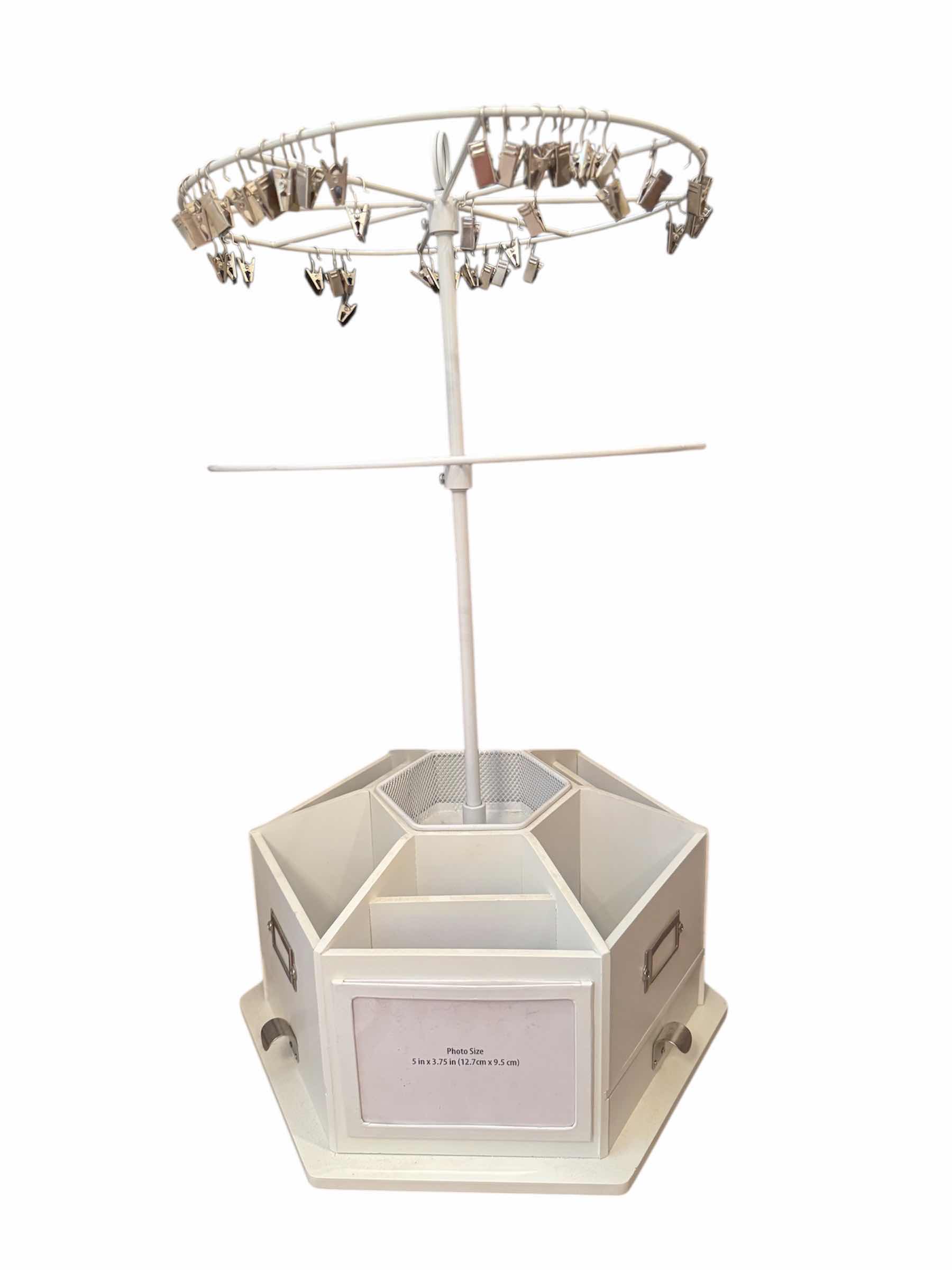 Photo 1 of 45
WHITE STORAGE CONTAINER WITH DRAWERS AND WHITE WOODEN/METAL CRAFT ORGANIZER, OFFICE ESSENTIALS,

H33” AND SMALLER