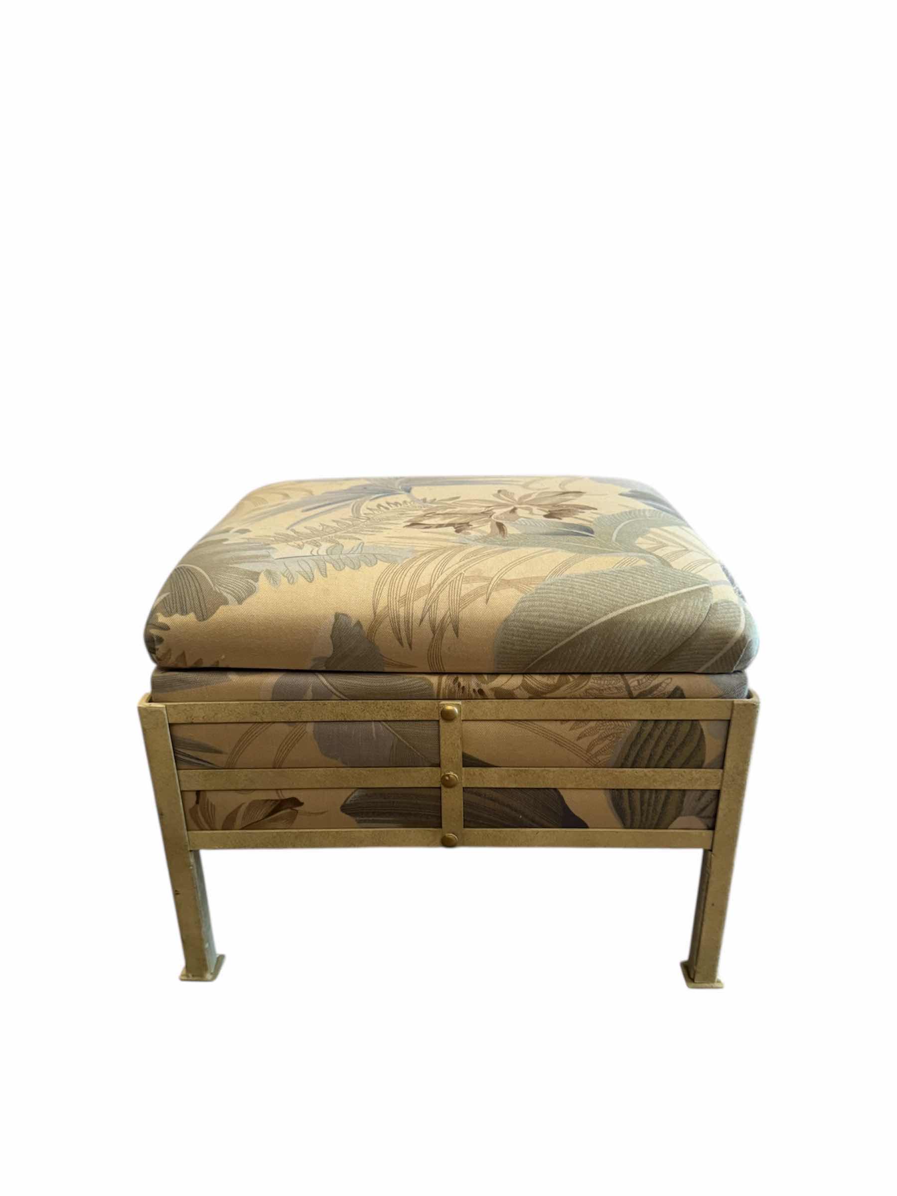 Photo 1 of 30
VINTAGE FOOT STOOL WITH STORAGE FLORAL UPHOLSTERED/METAL

13” X 13” X H10”