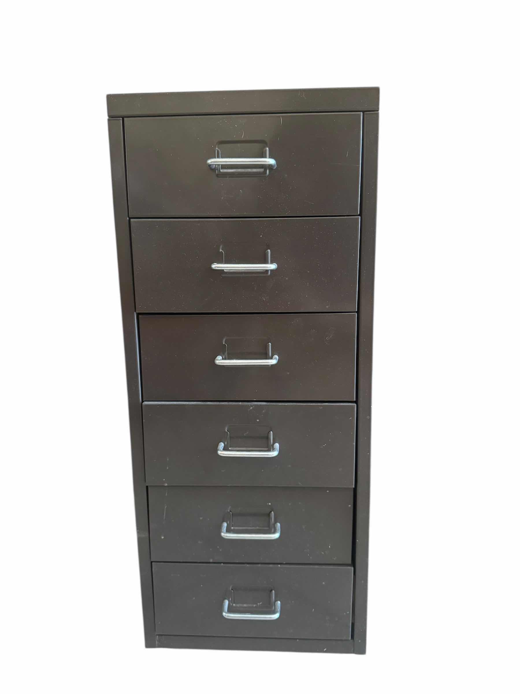 Photo 1 of 40
BLACK METAL CABINET AND BLACK ROLLING SHELF

H27” AND SMALLER