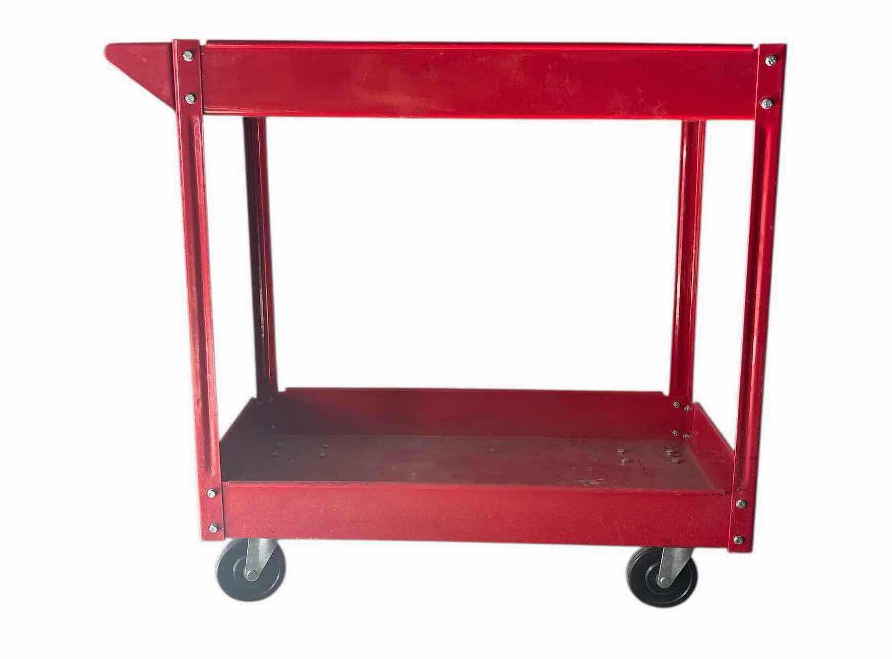 Photo 1 of RED ROLLING MECHANIC CART 16”X33”X32”H