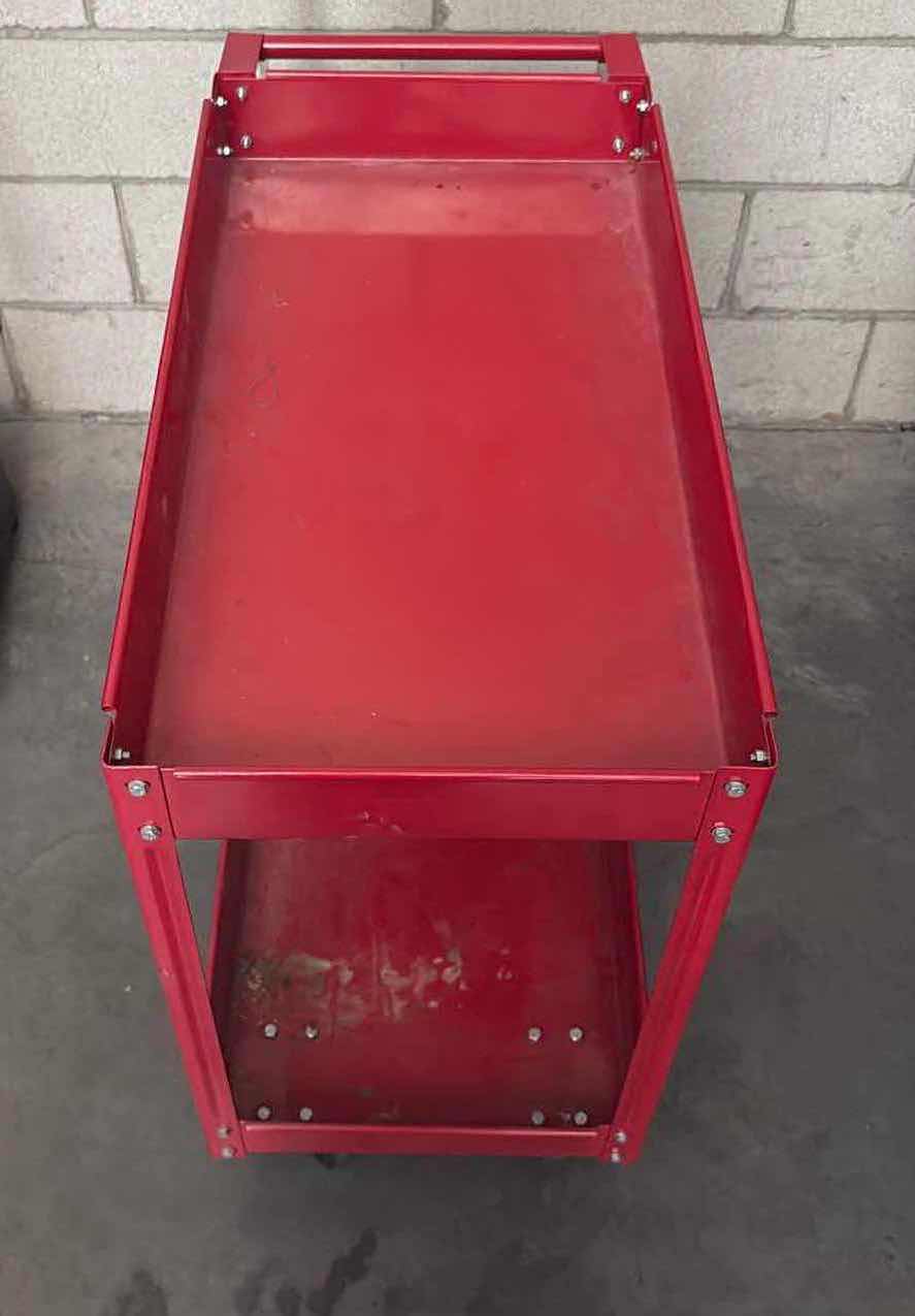 Photo 1 of RED ROLLING MECHANIC CART 16”X33”X32”H