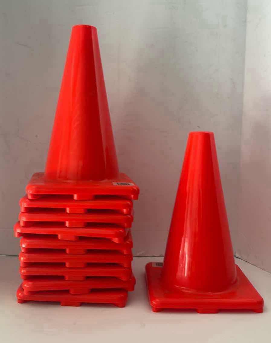 Photo 1 of 10 SAFETY CONES 12” NEW